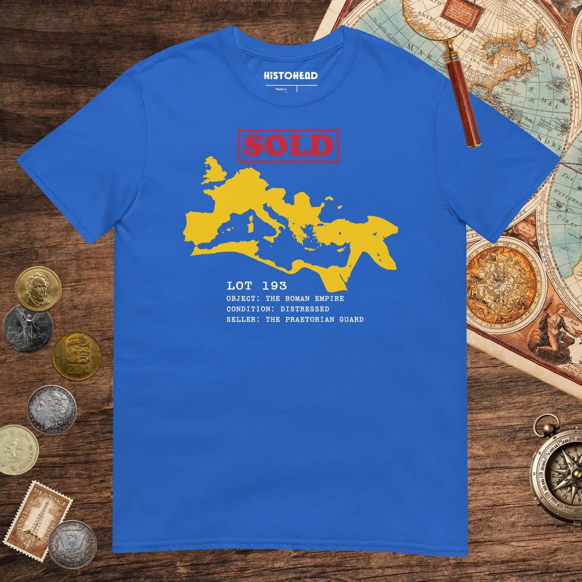 Royal Auction of the Roman Empire Tee - history buff gift by HistoHead