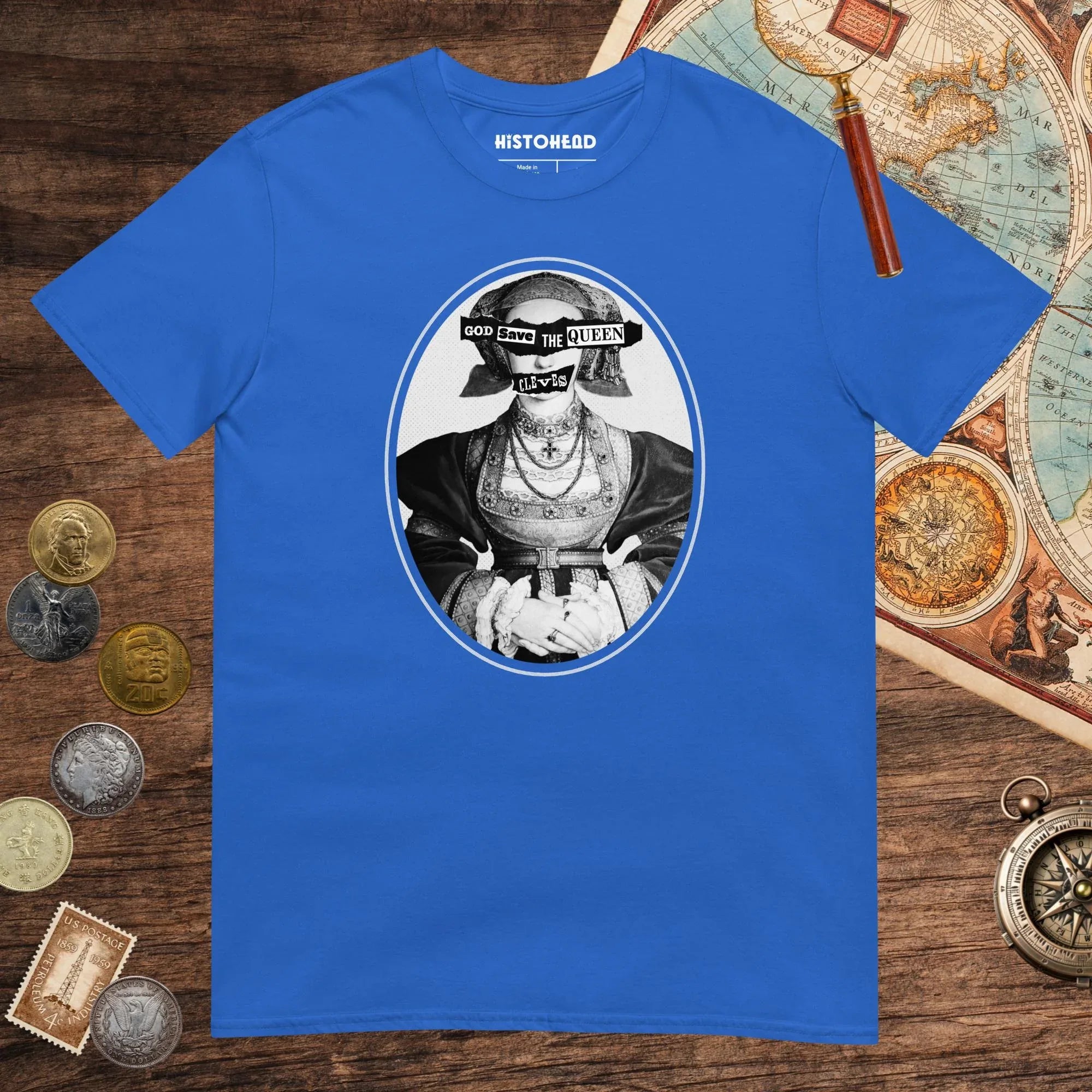 Royal God Save the Queen Anne of Cleves Tee - history buff gift by HistoHead