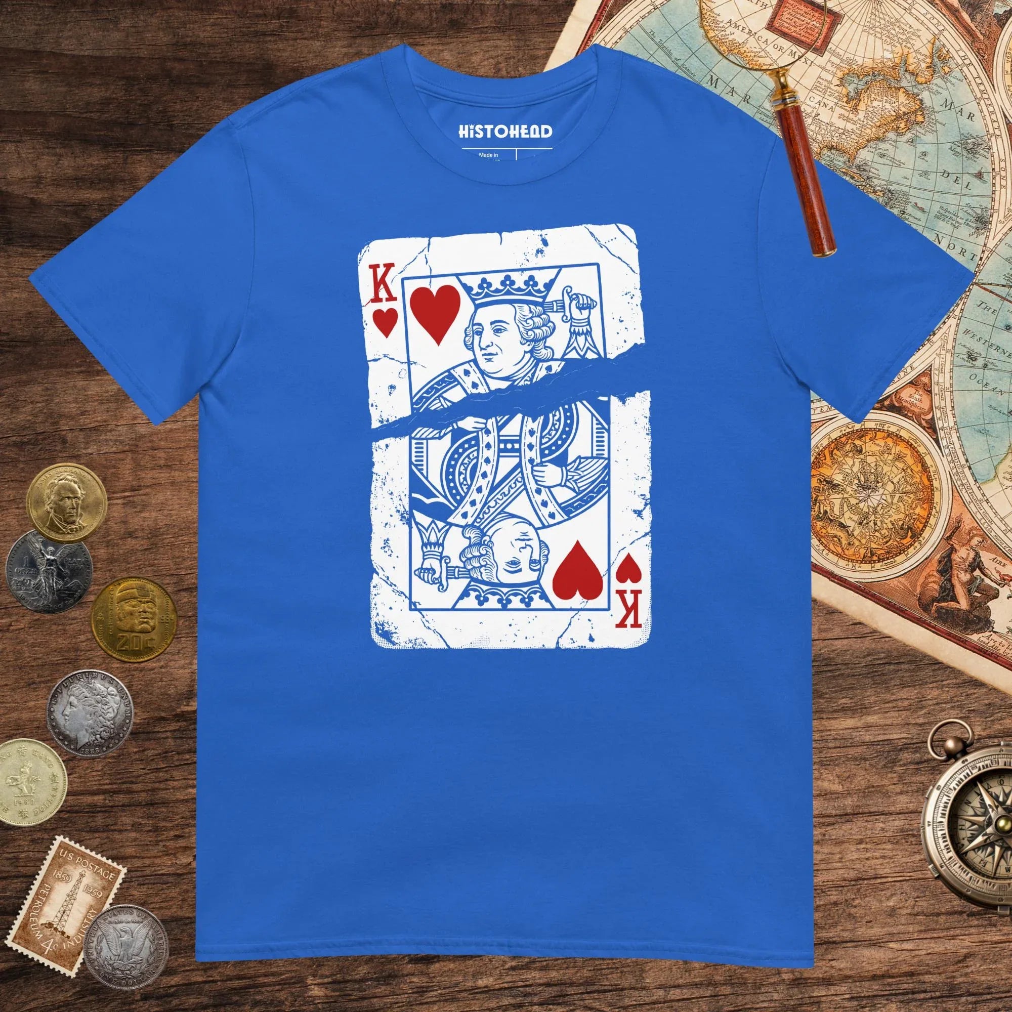 Royal Louis XVI Playing Card Tee - history buff gift by HistoHead