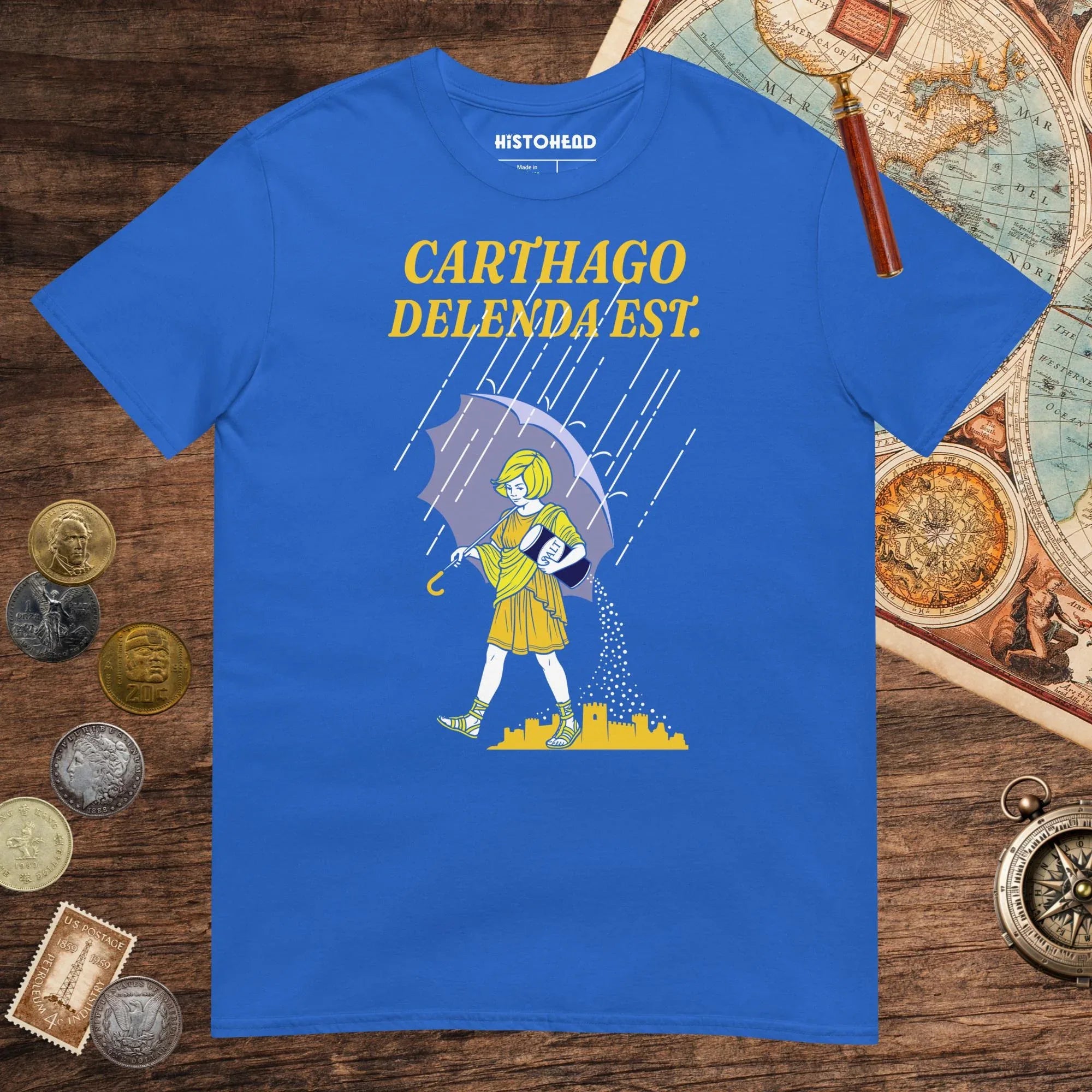 Royal Carthago Delenda Est Salt Girl Tee - history buff gift by HistoHead