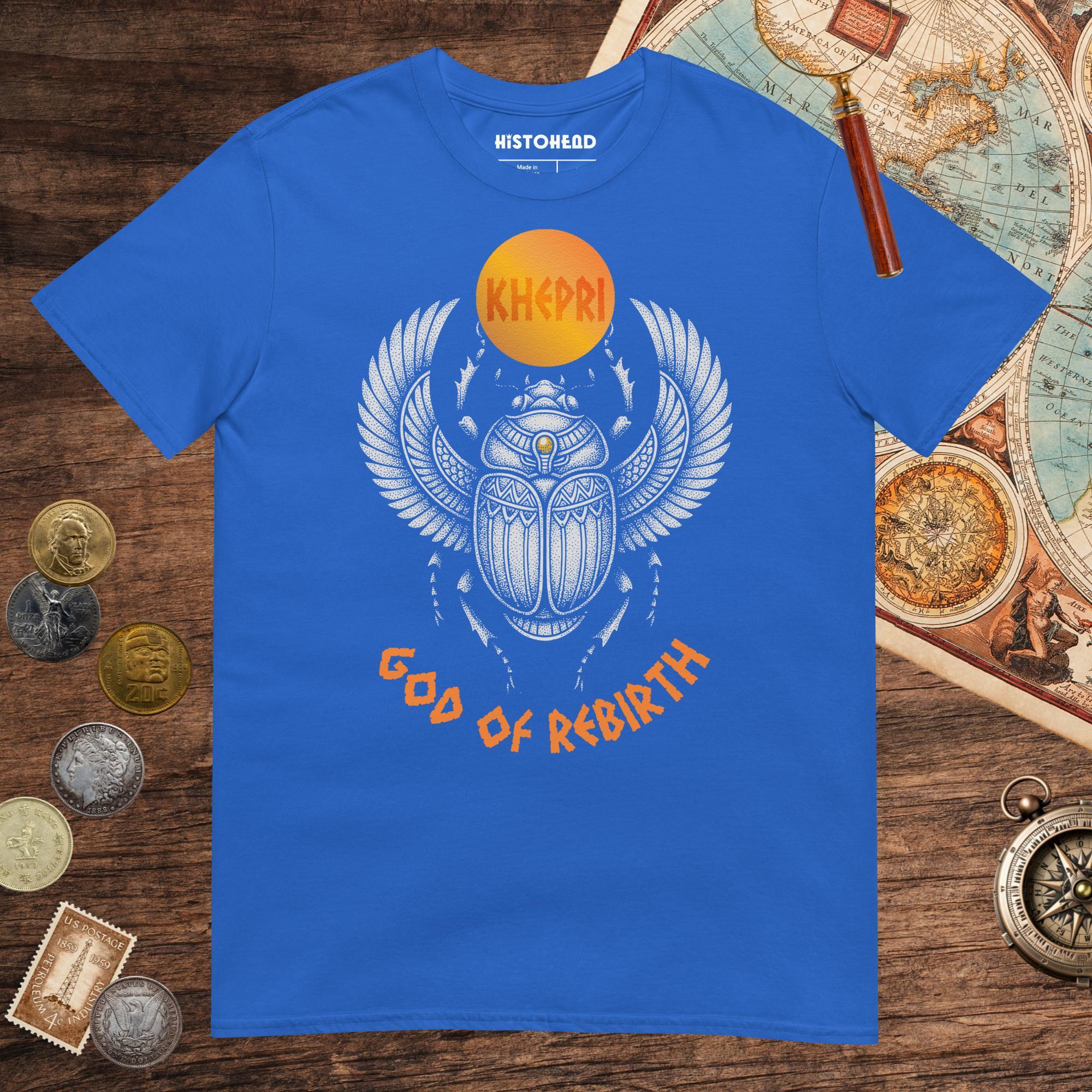 Royal Khepri God of Rebirth Tee - history buff gift by HistoHead