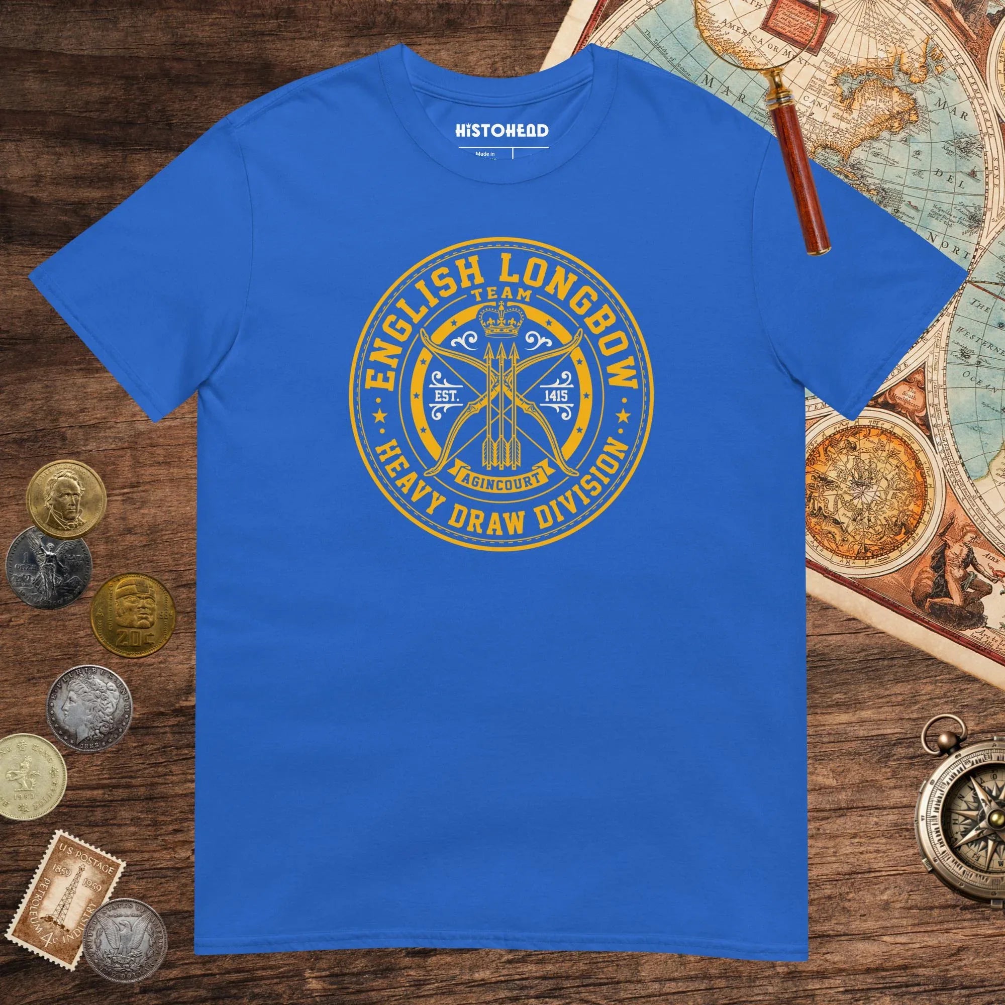 Royal English Longbow Heavy Draw Division Tee - history buff gift by HistoHead