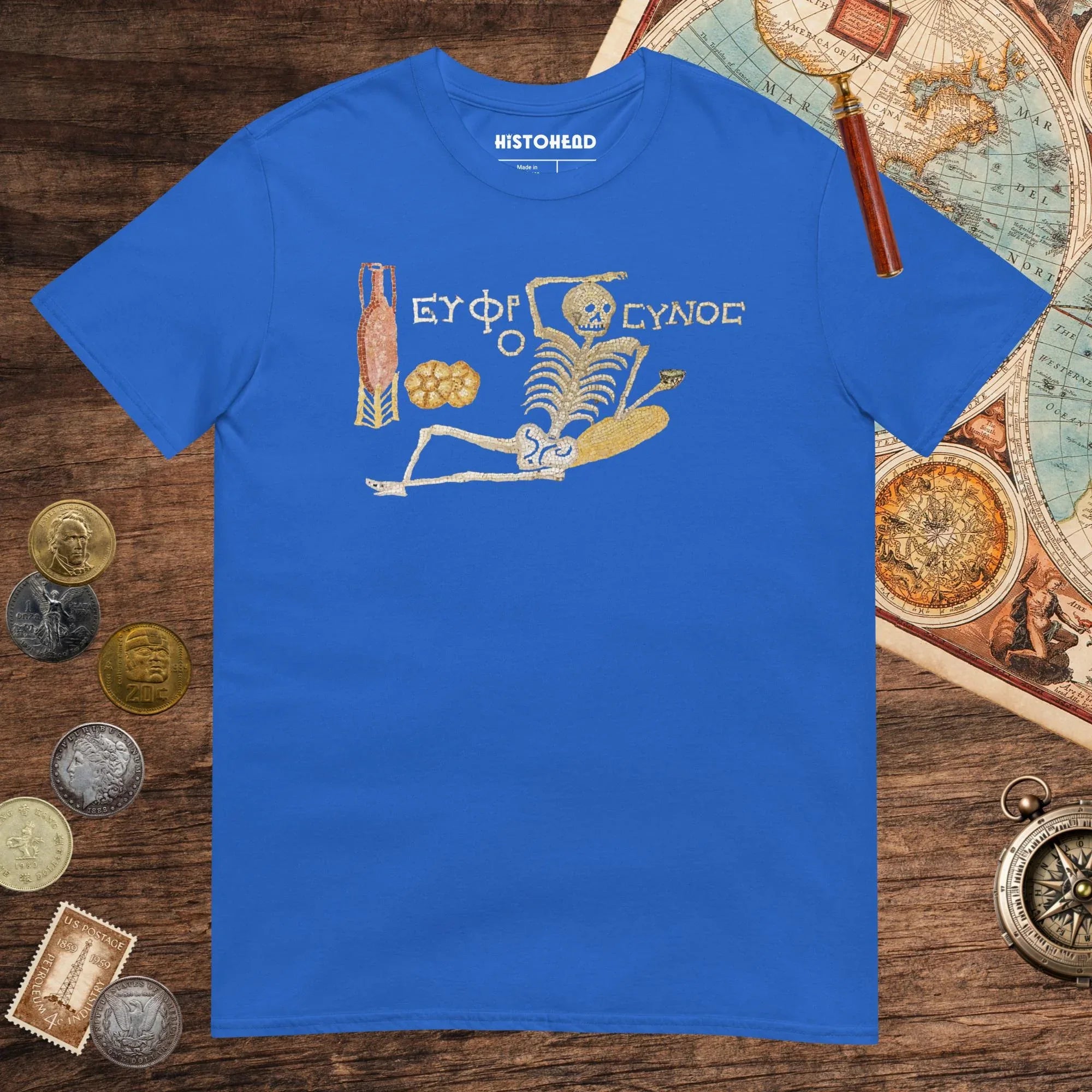 Royal Skeleton Mosaic Tee - history buff gift by HistoHead