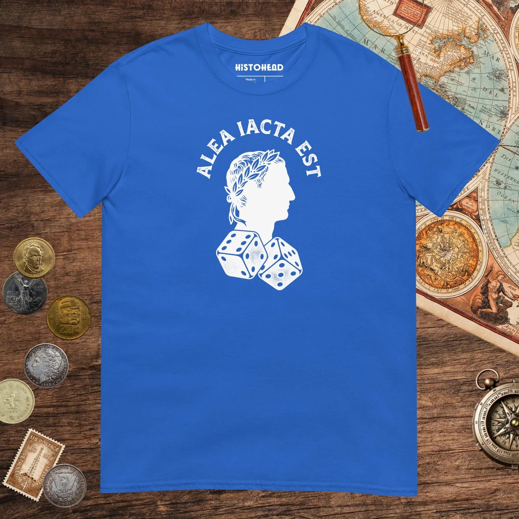 Royal Alea Iacta Est Caesar Quote Tee - history buff gift by HistoHead