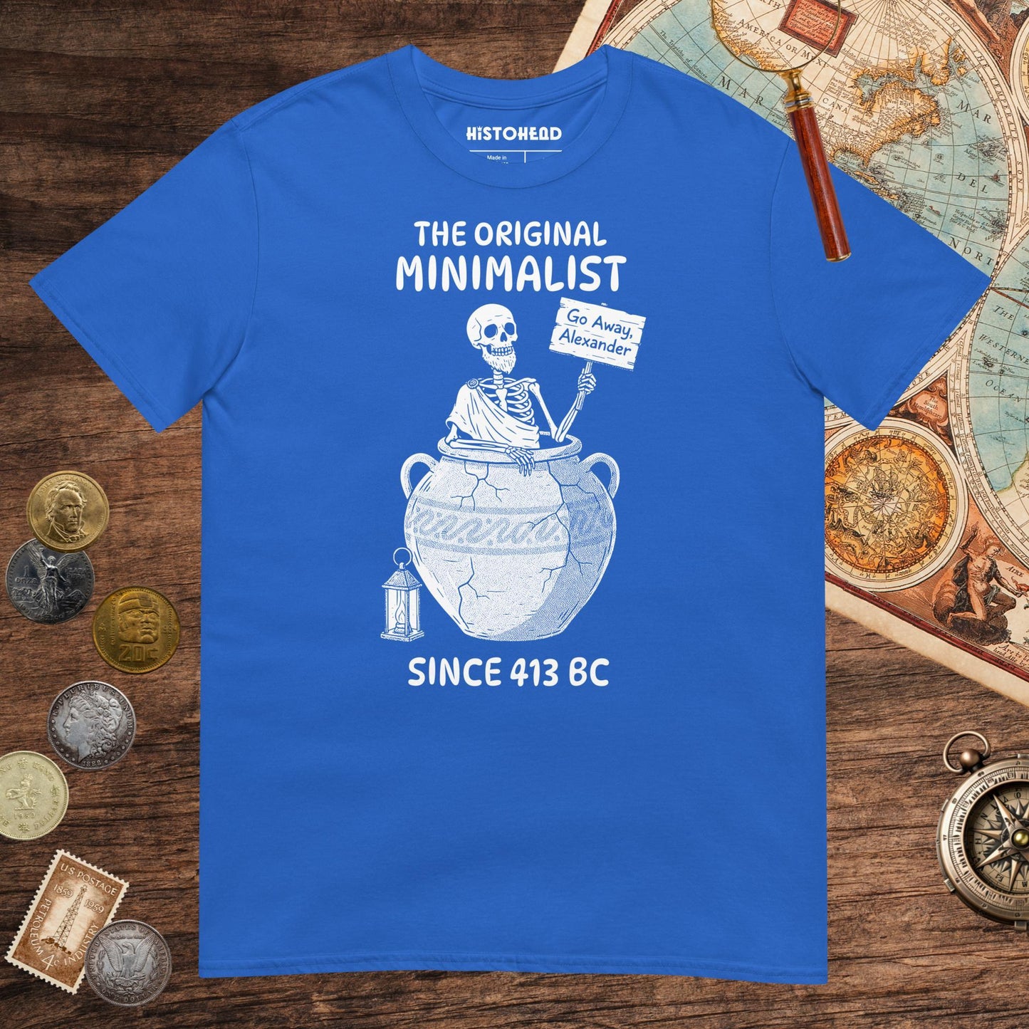 Royal Diogenes the Original Minimalist Tee - history buff gift by HistoHead