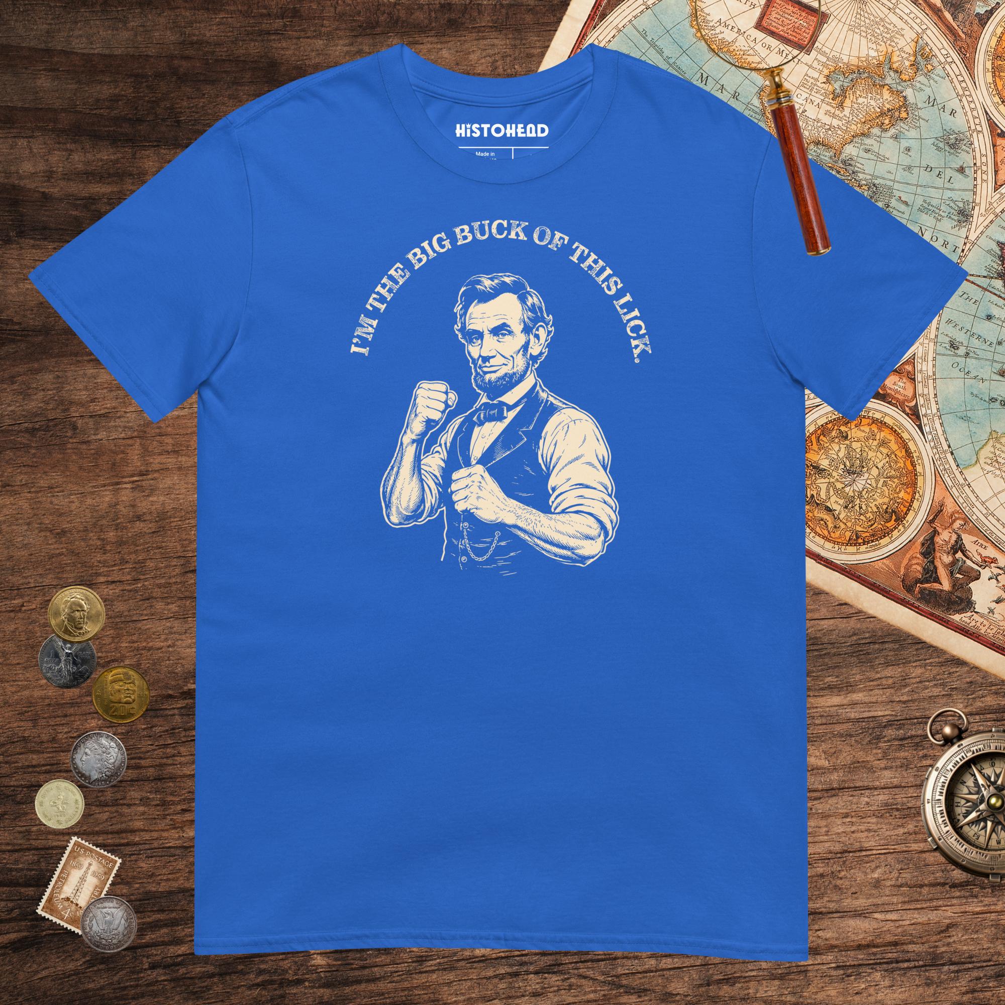 Royal Lincoln The Big Buck Tee - history buff gift by HistoHead