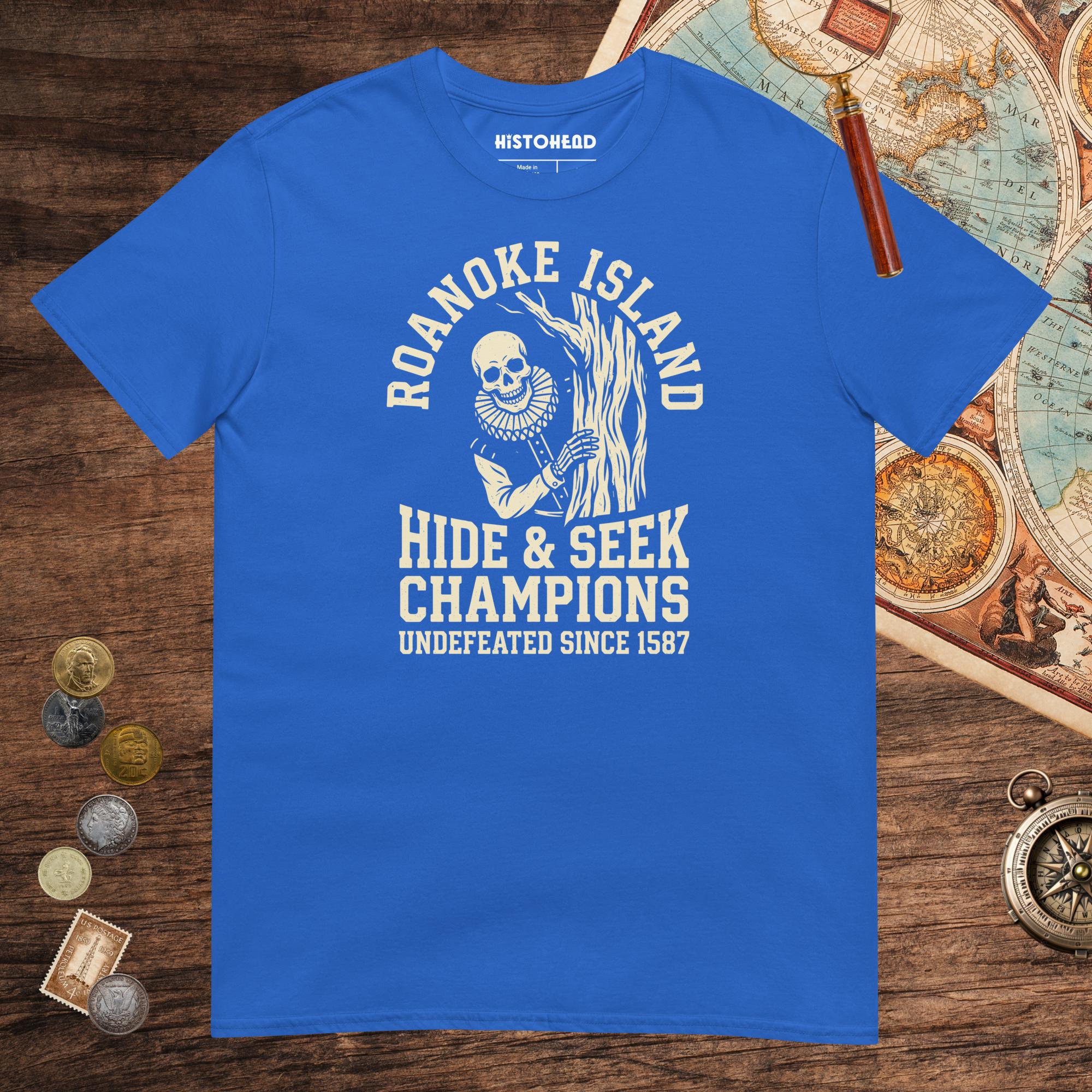Royal Roanoke Island Hide & Seek Tee - history buff gift by HistoHead