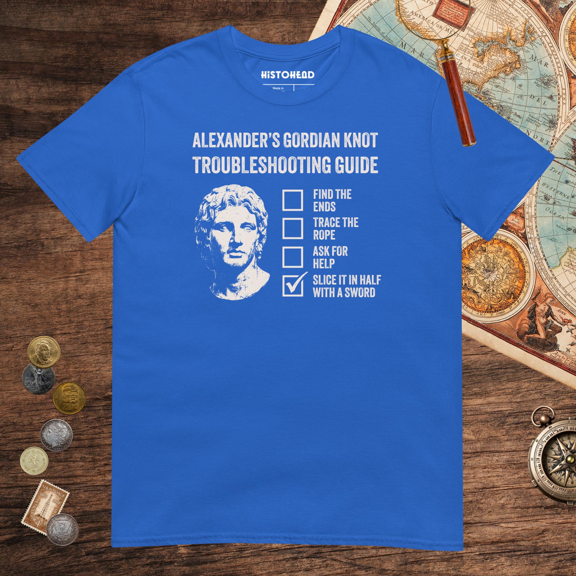 Royal Alexander's Gordian Knot Guide Tee - history buff gift by HistoHead