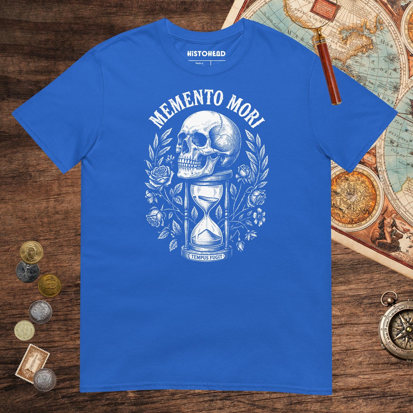 Royal Memento Mori Tempus Fugit Tee - history buff gift by HistoHead