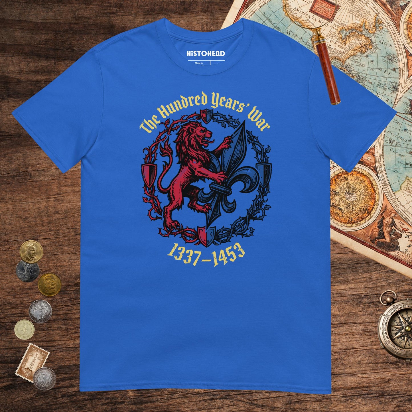 Royal The Hundred Years' War Tee - history buff gift by HistoHead