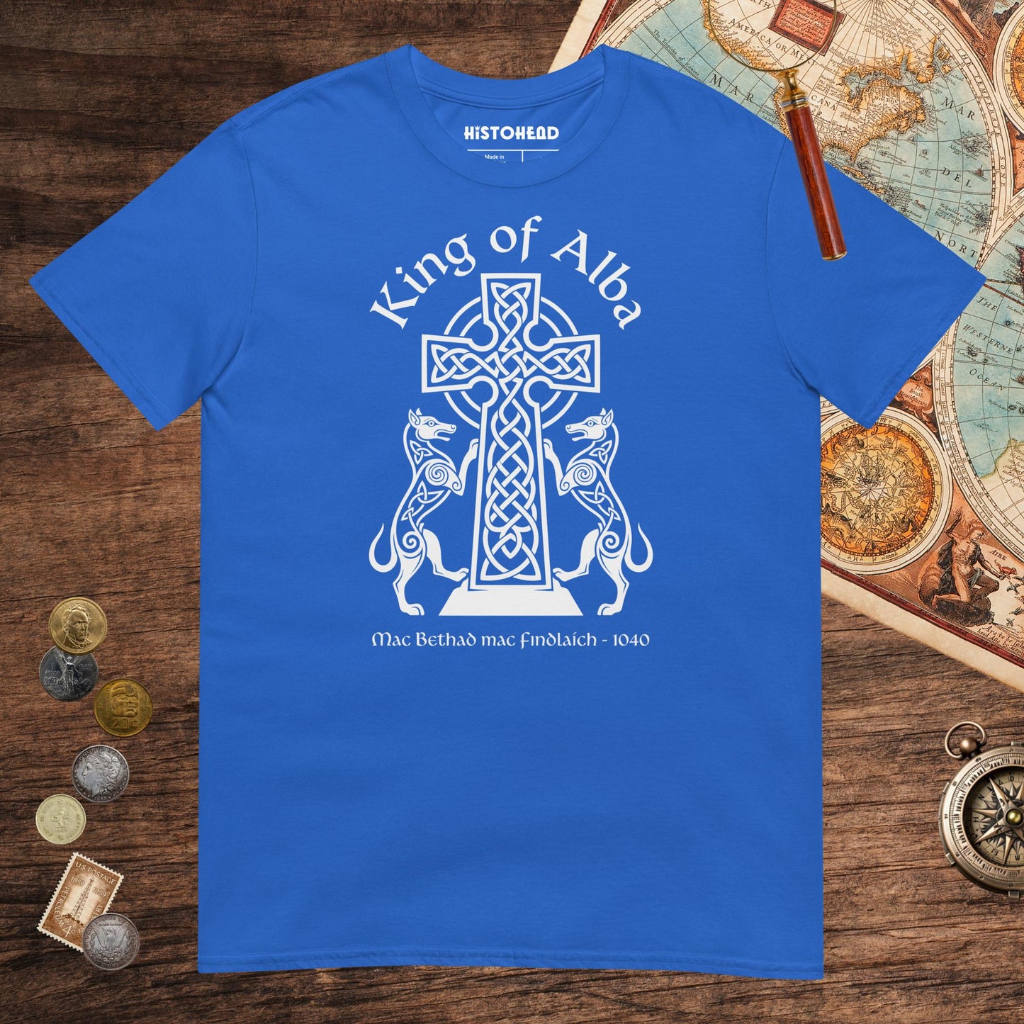 Royal King of Alba Tee - history buff gift by HistoHead