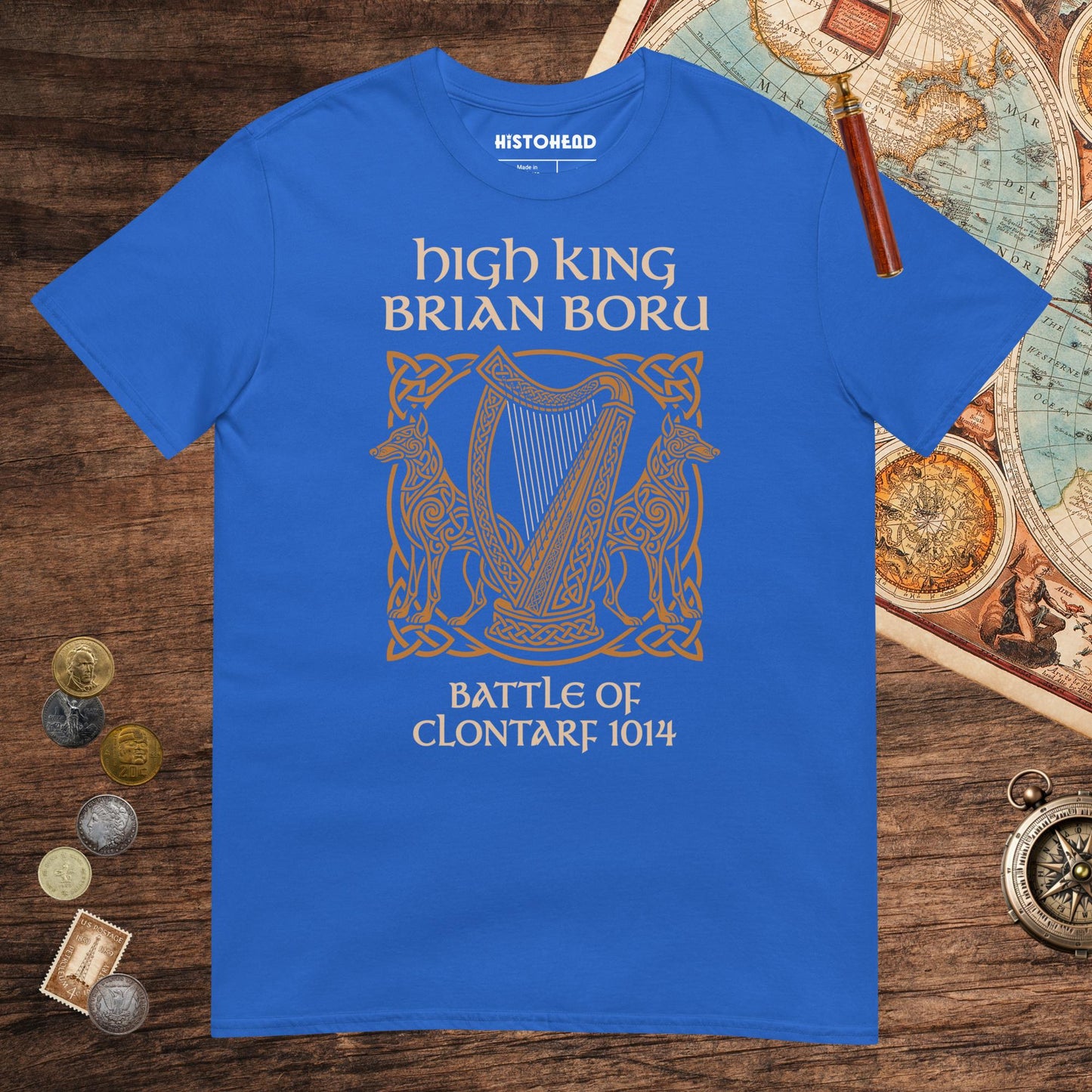 Royal Brian Boru Tee - history buff gift by HistoHead