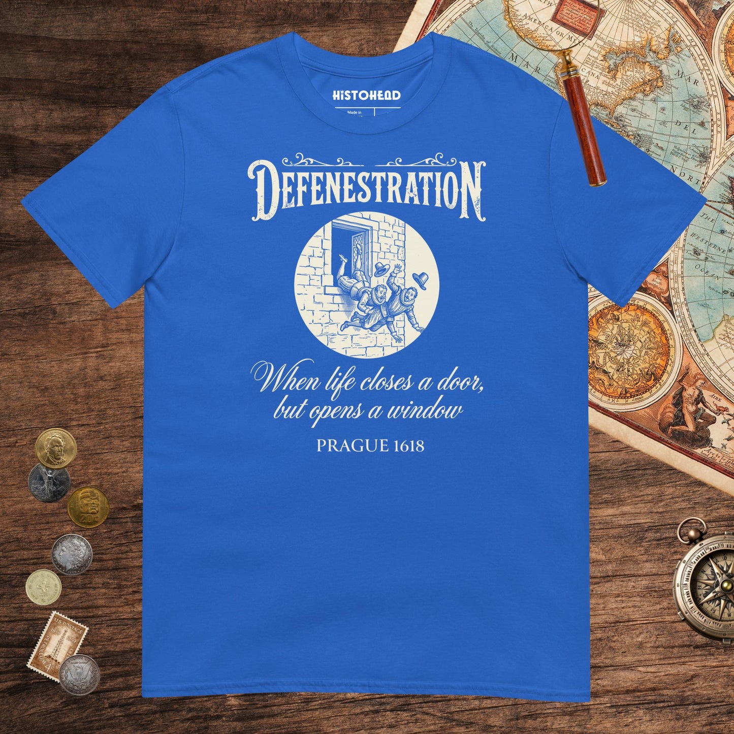 Royal Defenestration When Life Closes A Door But Opens A Window Tee - history buff gift by HistoHead
