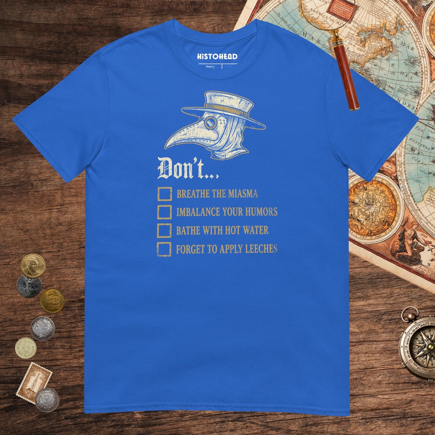 Royal Plague Doctor Advice Tee - history buff gift by HistoHead