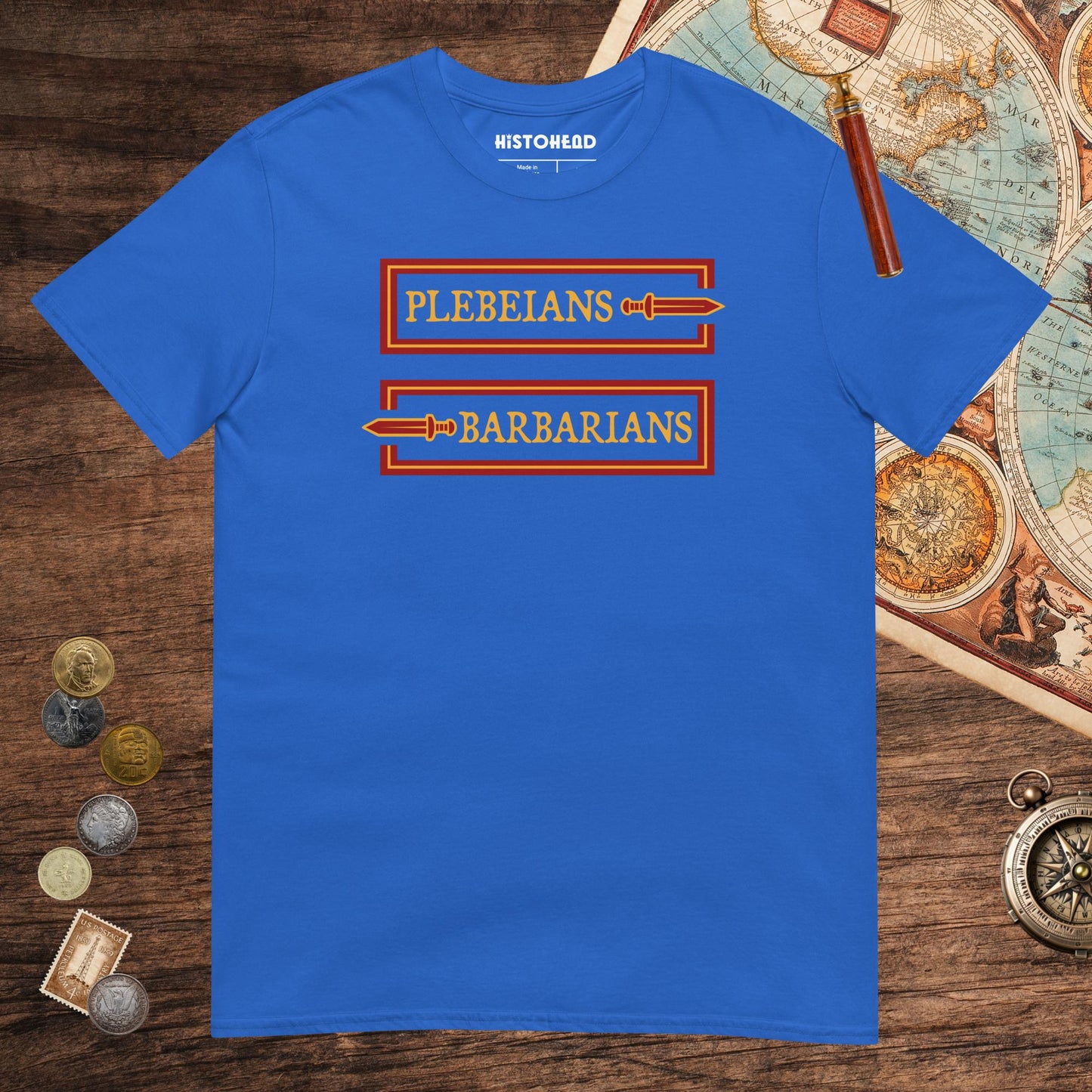 Royal Plebeians or Barbarians Tee - history buff gift by HistoHead