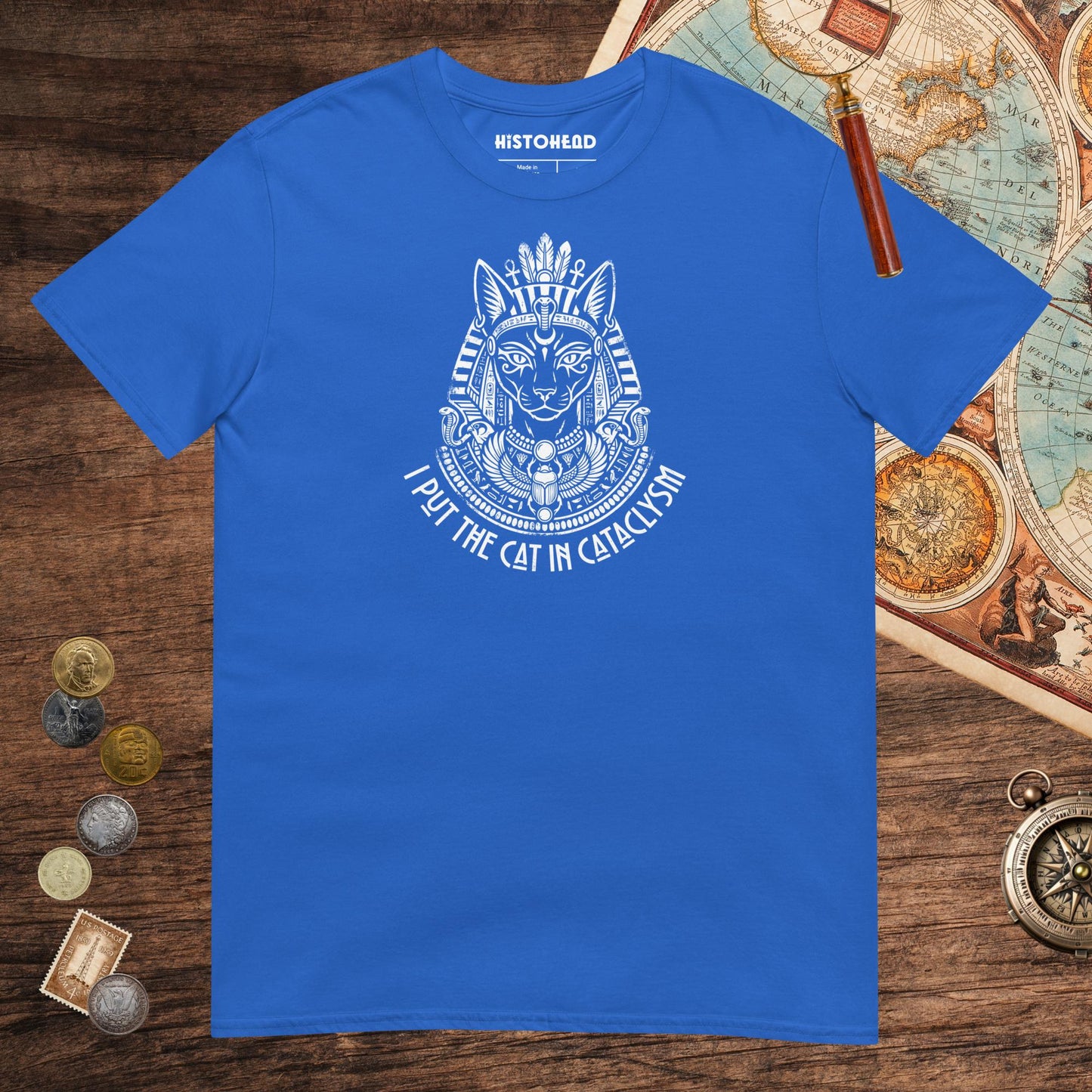 Royal Bastet I Put the Cat in Cataclysm Tee - history buff gift by HistoHead