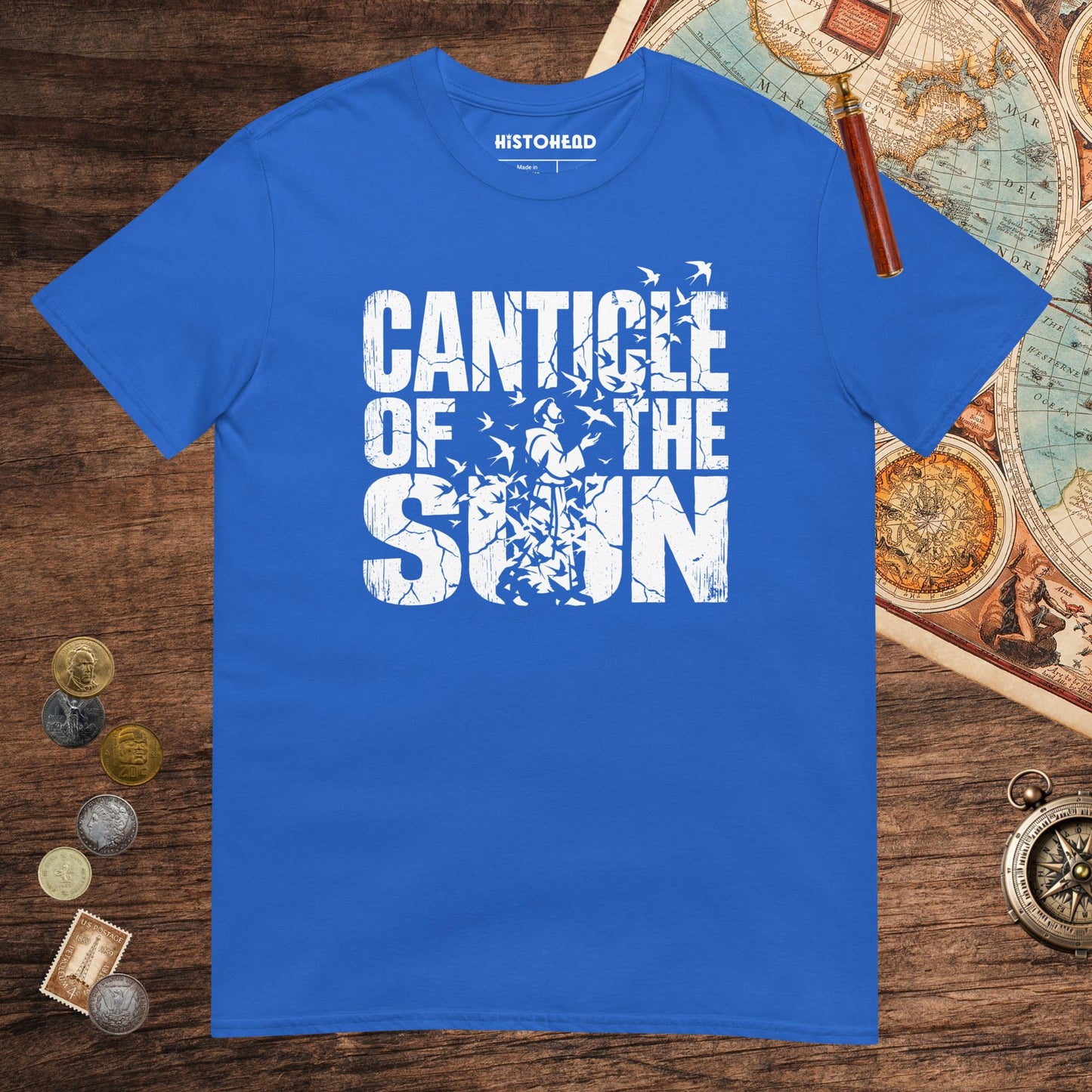 Royal Canticle of the Sun Saint Francis of Assisi Birds Tee - history buff gift by HistoHead