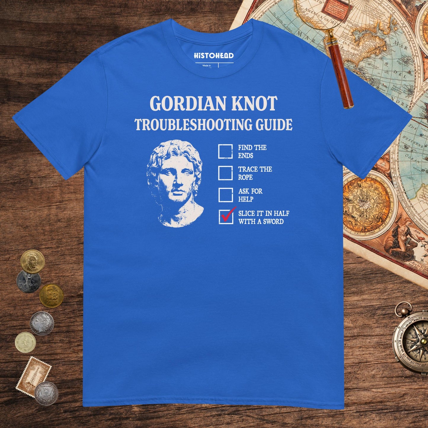 Royal Alexander's Gordian Knot Guide Tee - history buff gift by HistoHead