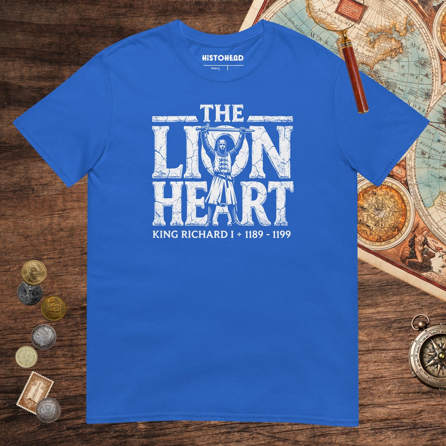 Royal Richard the Lionheart Tee - history buff gift by HistoHead