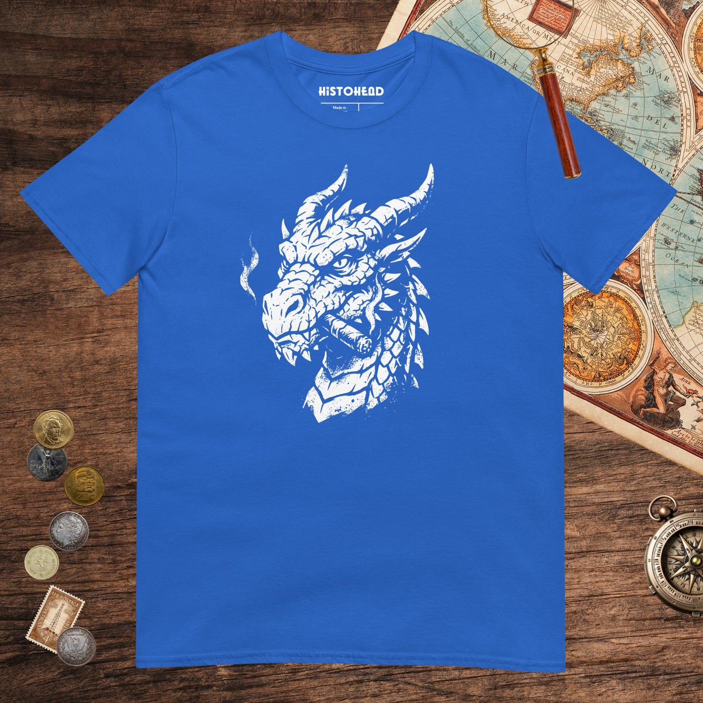 Royal Smoking Dragon Tee - history buff gift by HistoHead
