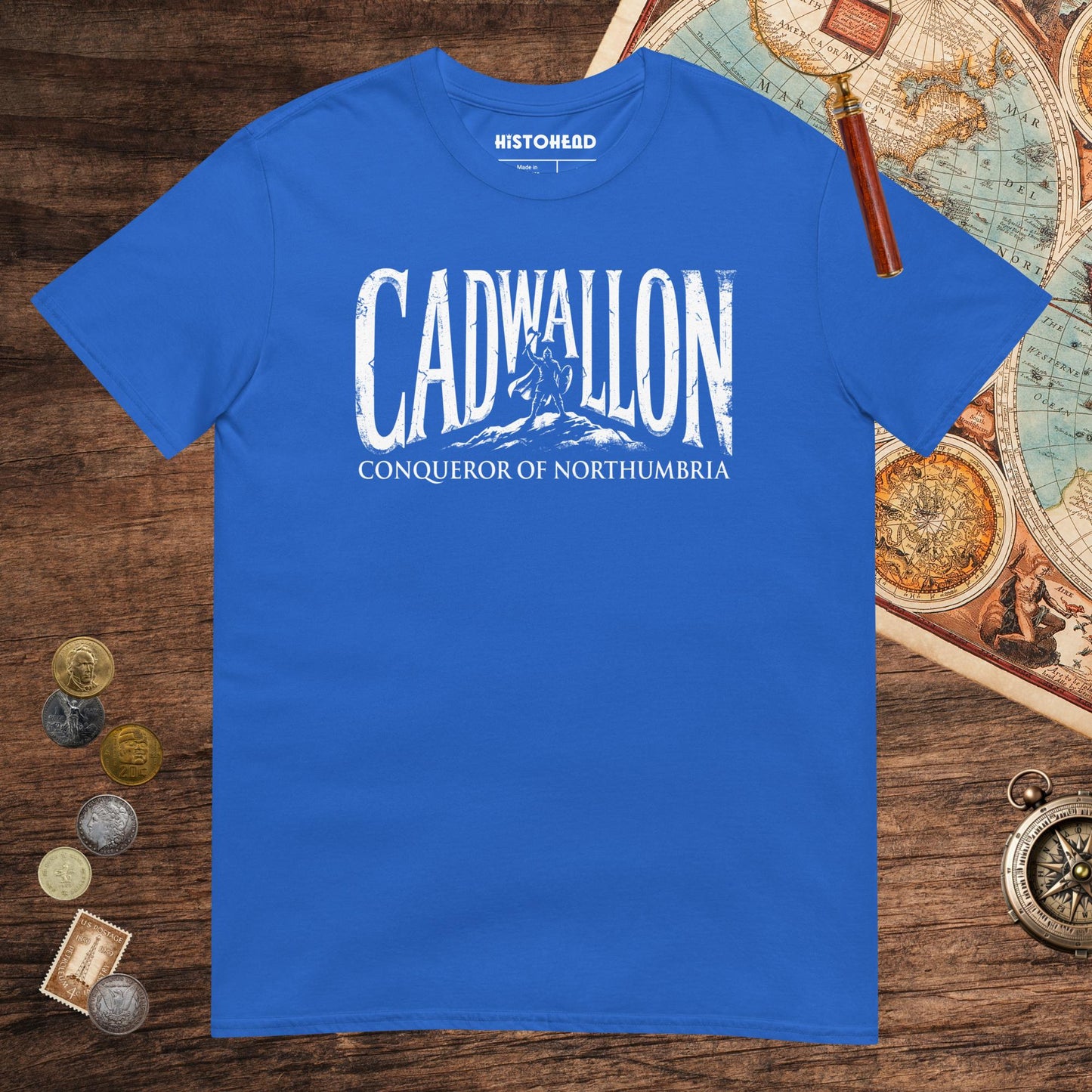 Royal Cadwallon Conqueror of Northumbria Tee - history buff gift by HistoHead