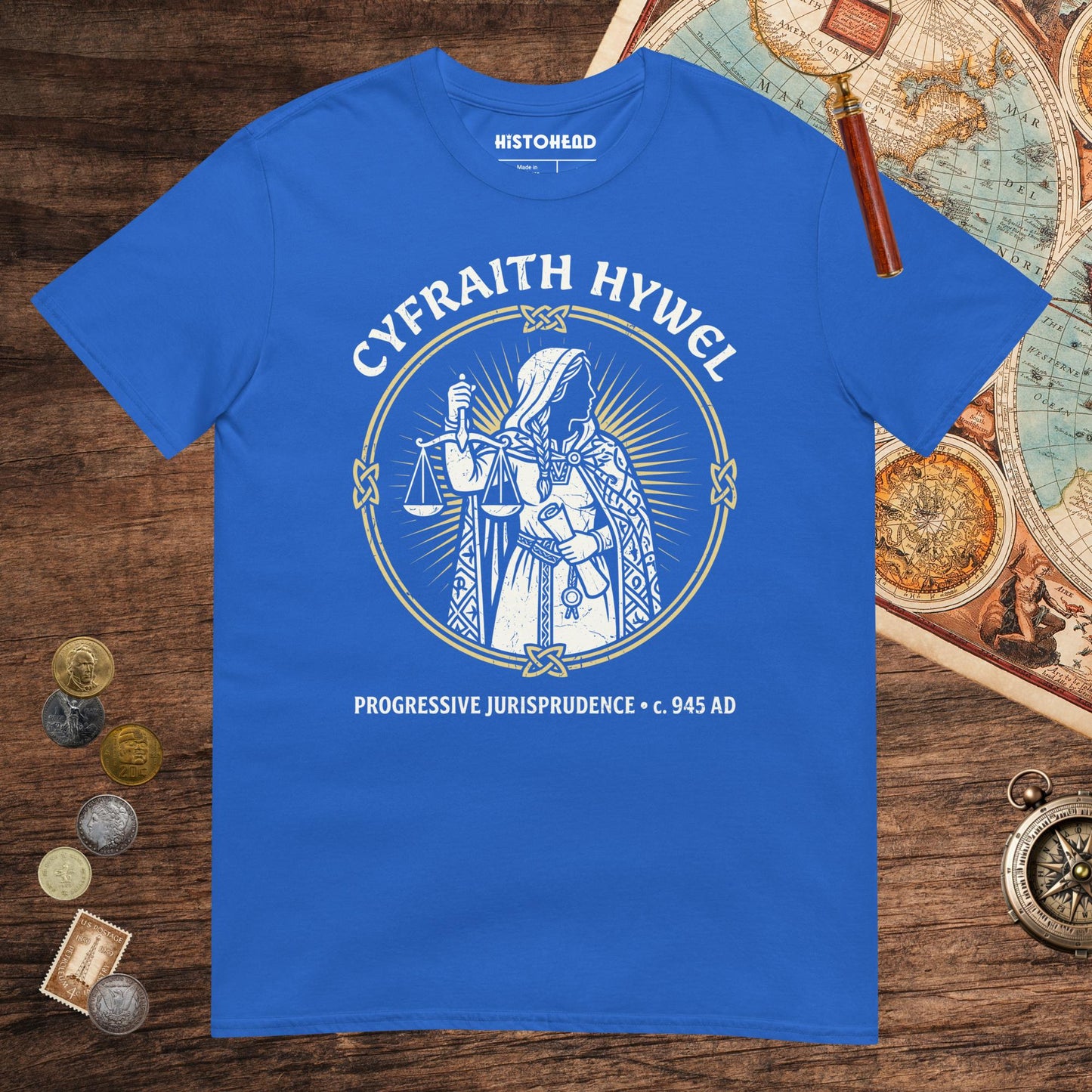 Royal Cyfraith Hywel Progressive Jurisprudence Tee - history buff gift by HistoHead