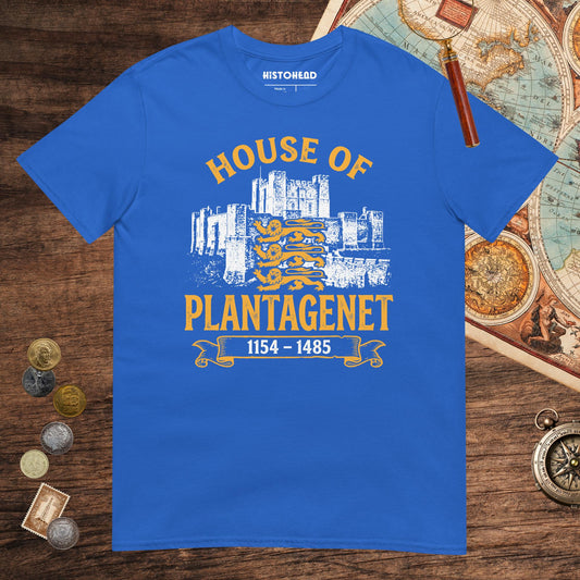 Royal House of Plantagenet Tee - history buff gift by HistoHead