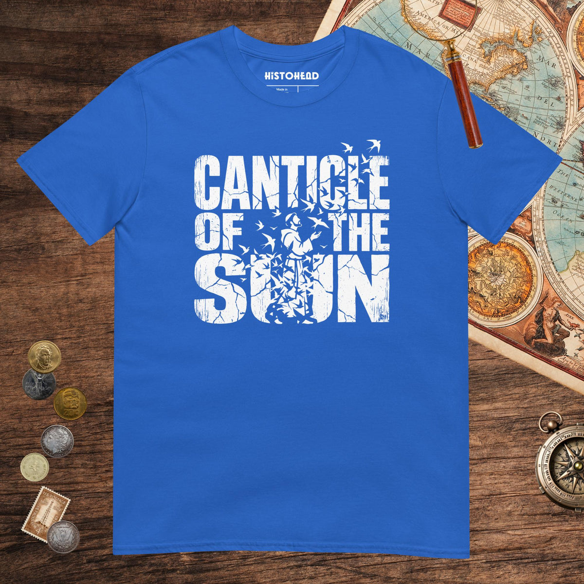 Royal Canticle of the Sun Saint Francis of Assisi Birds Tee - history buff gift by HistoHead