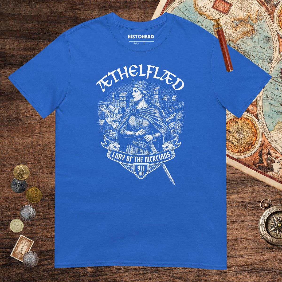 Royal Æthelflæd Lady of the Mercians Tee - history buff gift by HistoHead