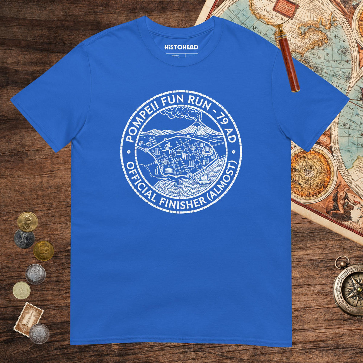 Royal Pompeii Fun Run Official Finisher Tee - history buff gift by HistoHead
