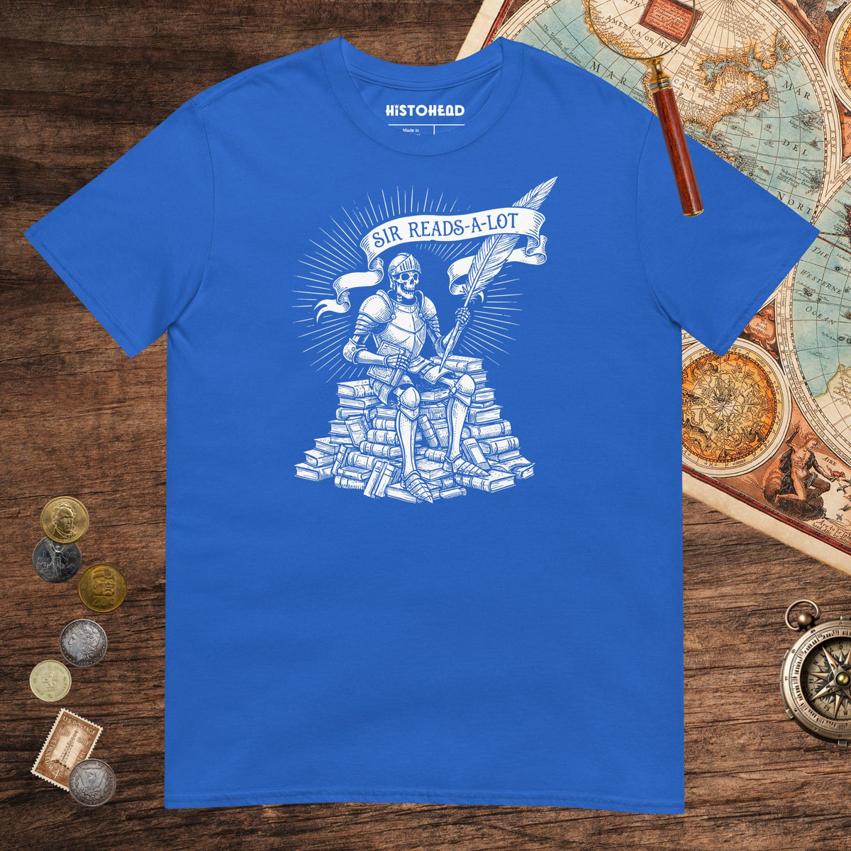 Royal Sir Reads-A-Lot Tee - history buff gift by HistoHead