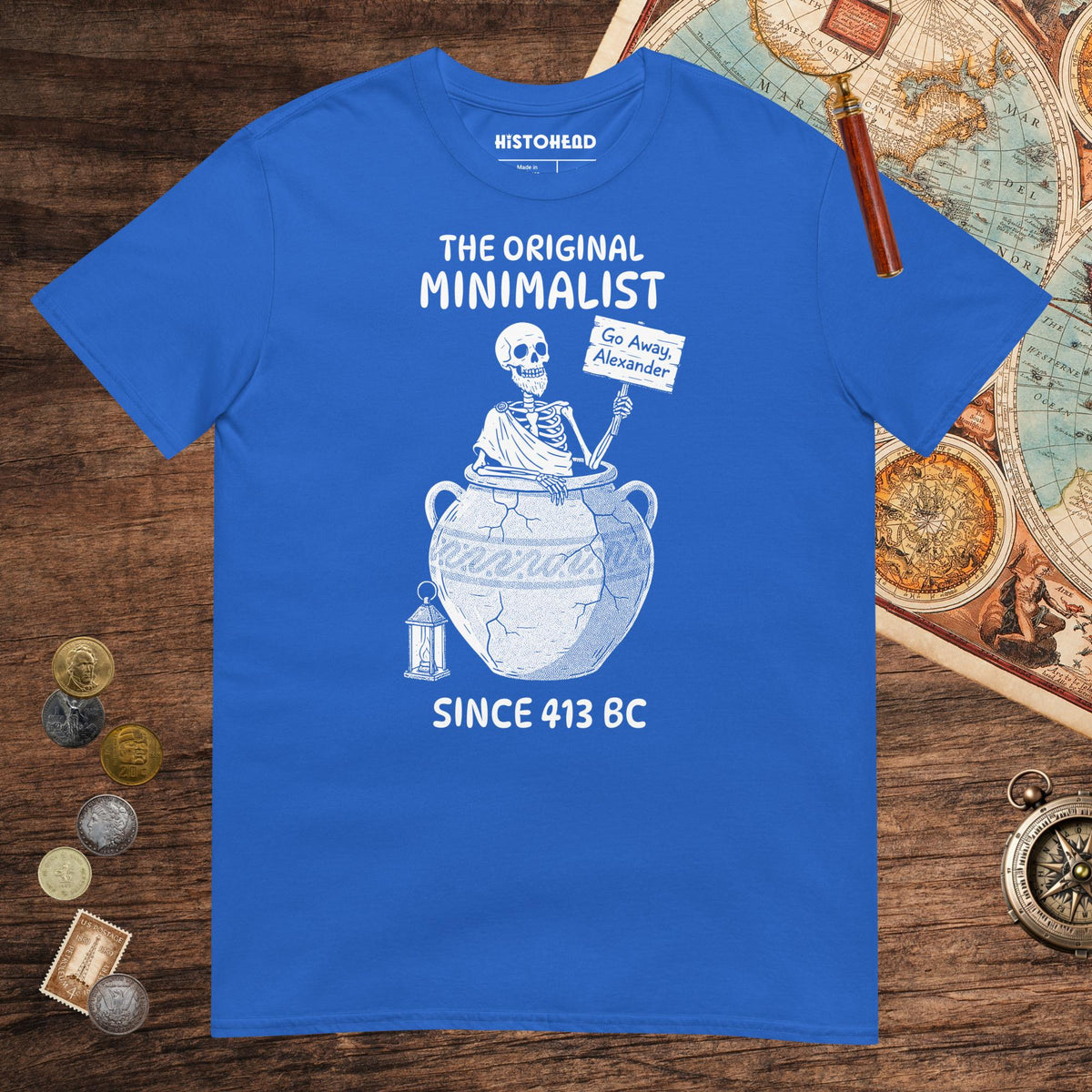 Royal Diogenes the Original Minimalist Tee - history buff gift by HistoHead