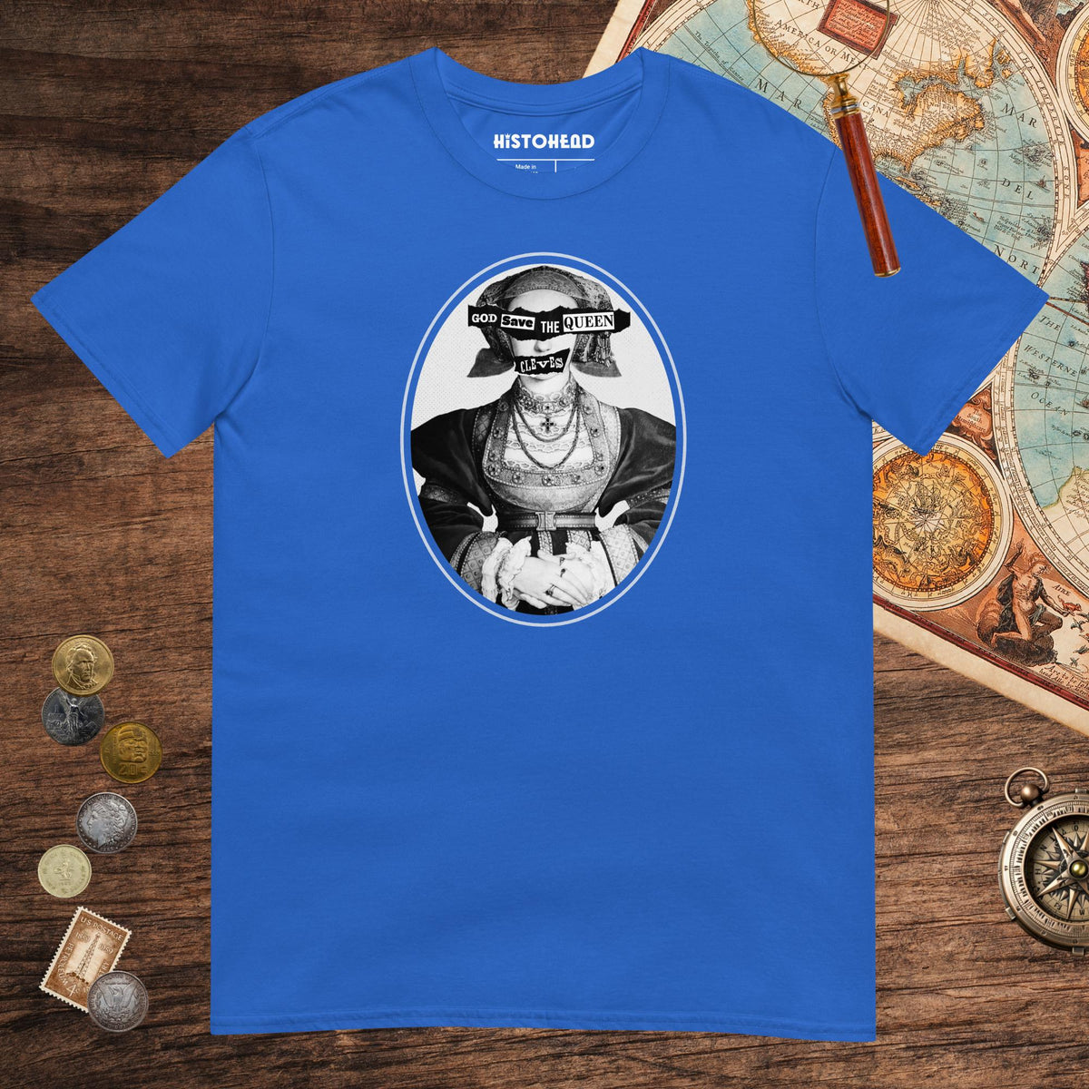 Royal God Save the Queen Anne of Cleves Tee - history buff gift by HistoHead