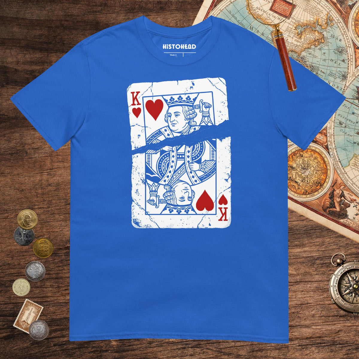Royal Louis XVI Playing Card Tee - history buff gift by HistoHead