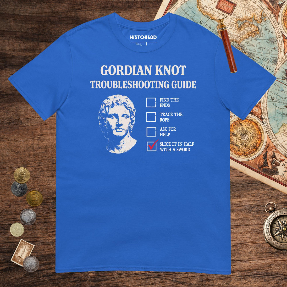 Royal Alexander's Gordian Knot Guide Tee - history buff gift by HistoHead