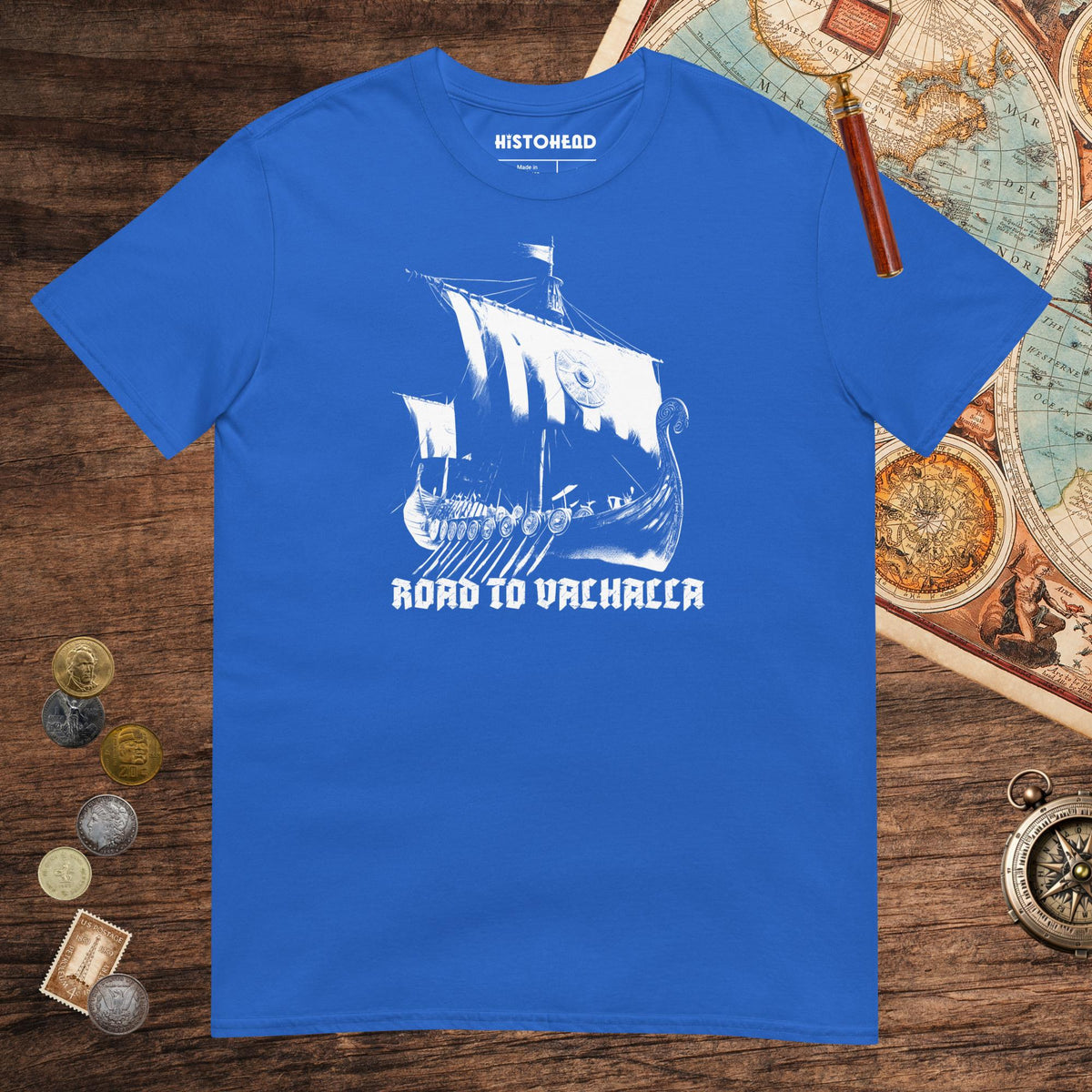 Royal Road to Valhalla Tee - history buff gift by HistoHead
