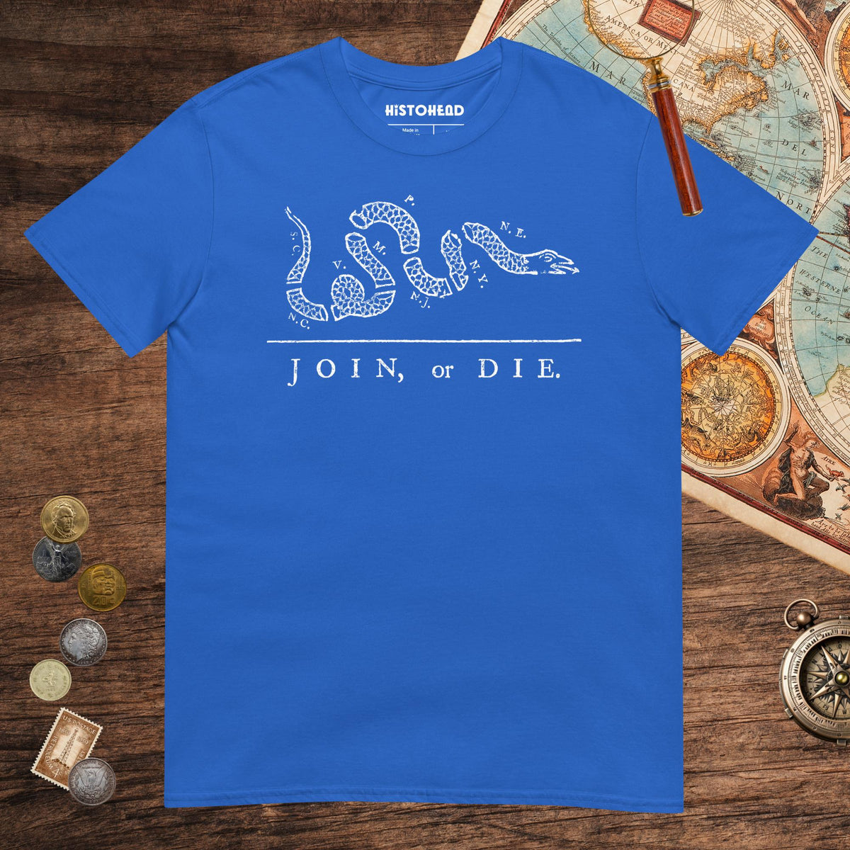 Royal Join Or Die Tee - history buff gift by HistoHead