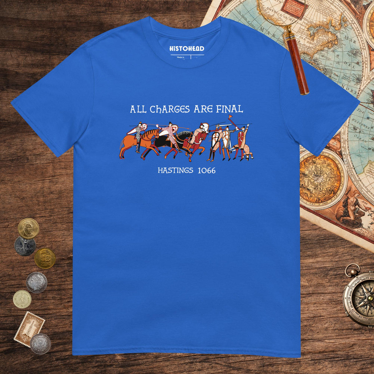 Royal Bayeux Tapestry All Charges Are Final Tee - history buff gift by HistoHead