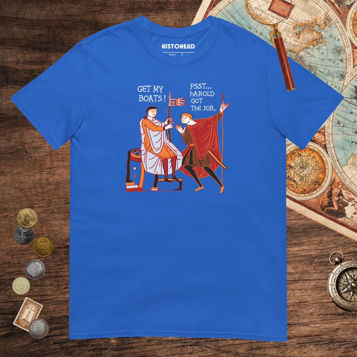 Royal Bayeux Tapestry Harold Got the Job Tee - history buff gift by HistoHead