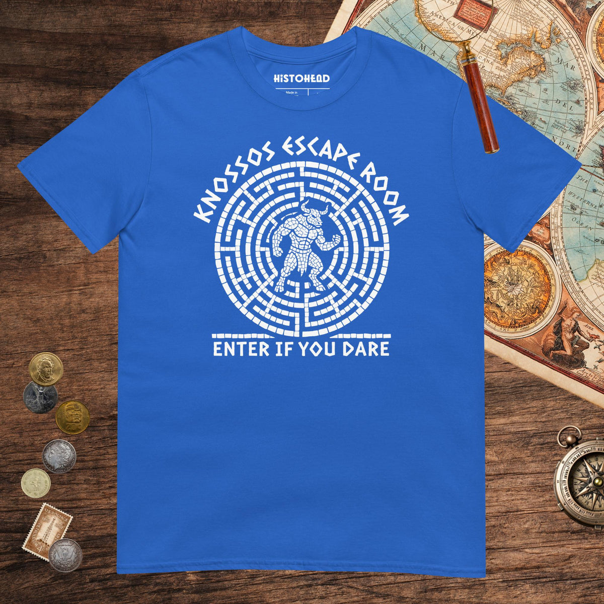 Royal Knossos Escape Room Enter If You Dare Tee - history buff gift by HistoHead