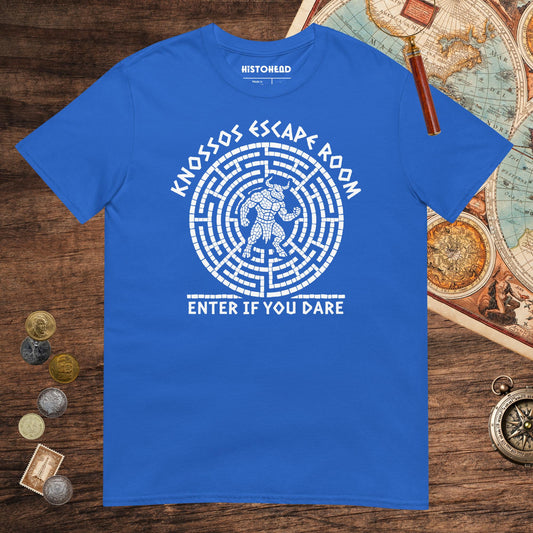 Royal Knossos Escape Room Enter If You Dare Tee - history buff gift by HistoHead