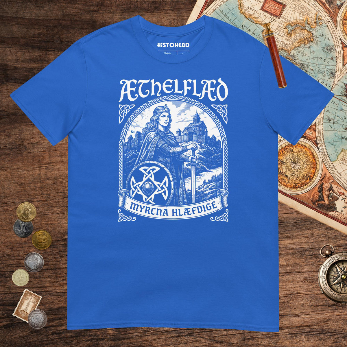Royal Aethelflaed Lady of the Mercians Old English Tee - history buff gift by HistoHead