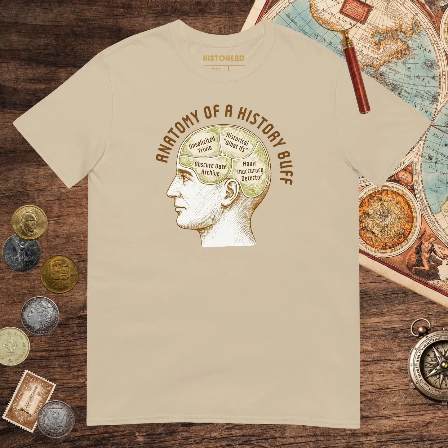 Sand Anatomy of a History Buff Tee - history buff gift by HistoHead