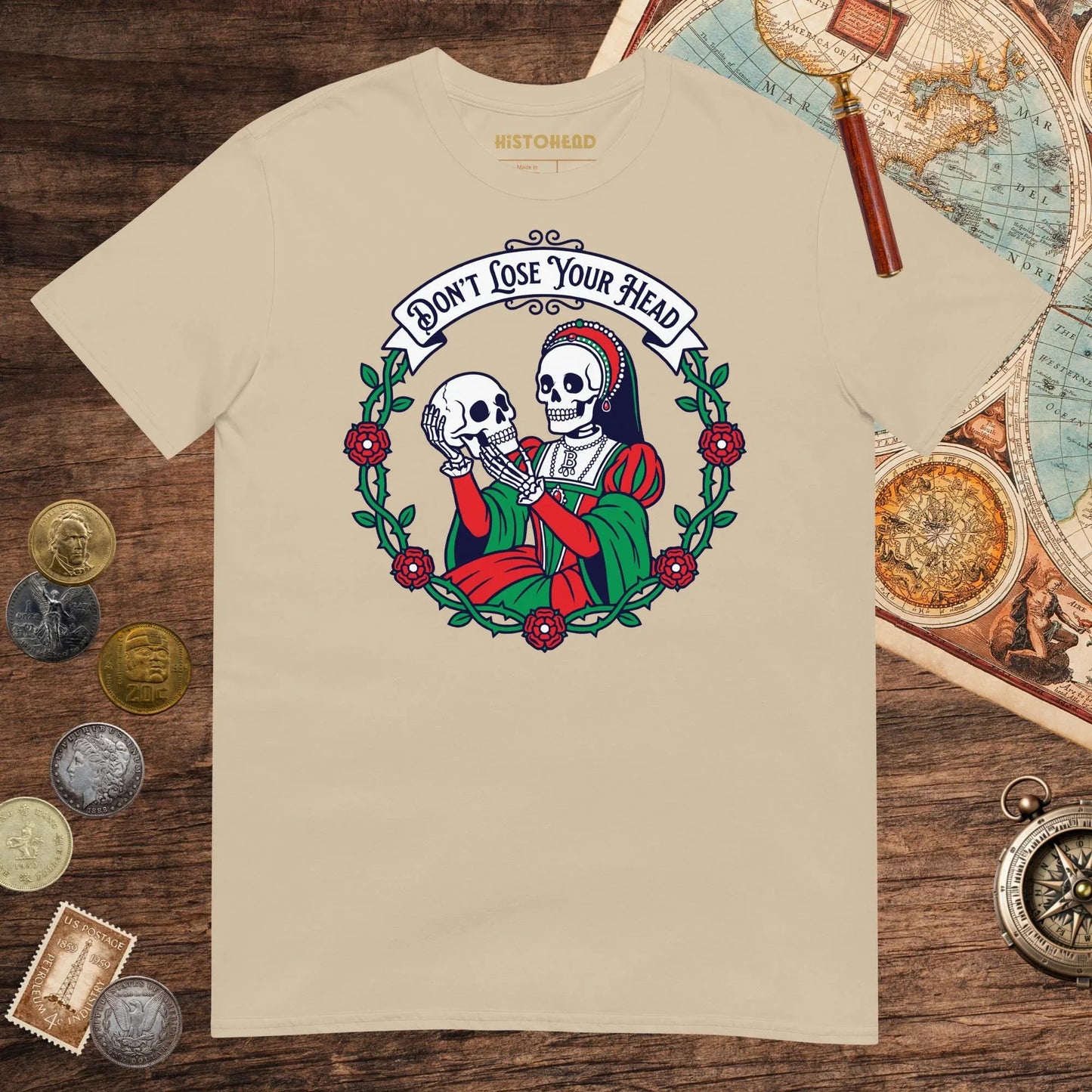 Sand Don't Lose Your Head Tee (Anne Boleyn Edition) - history buff gift by HistoHead