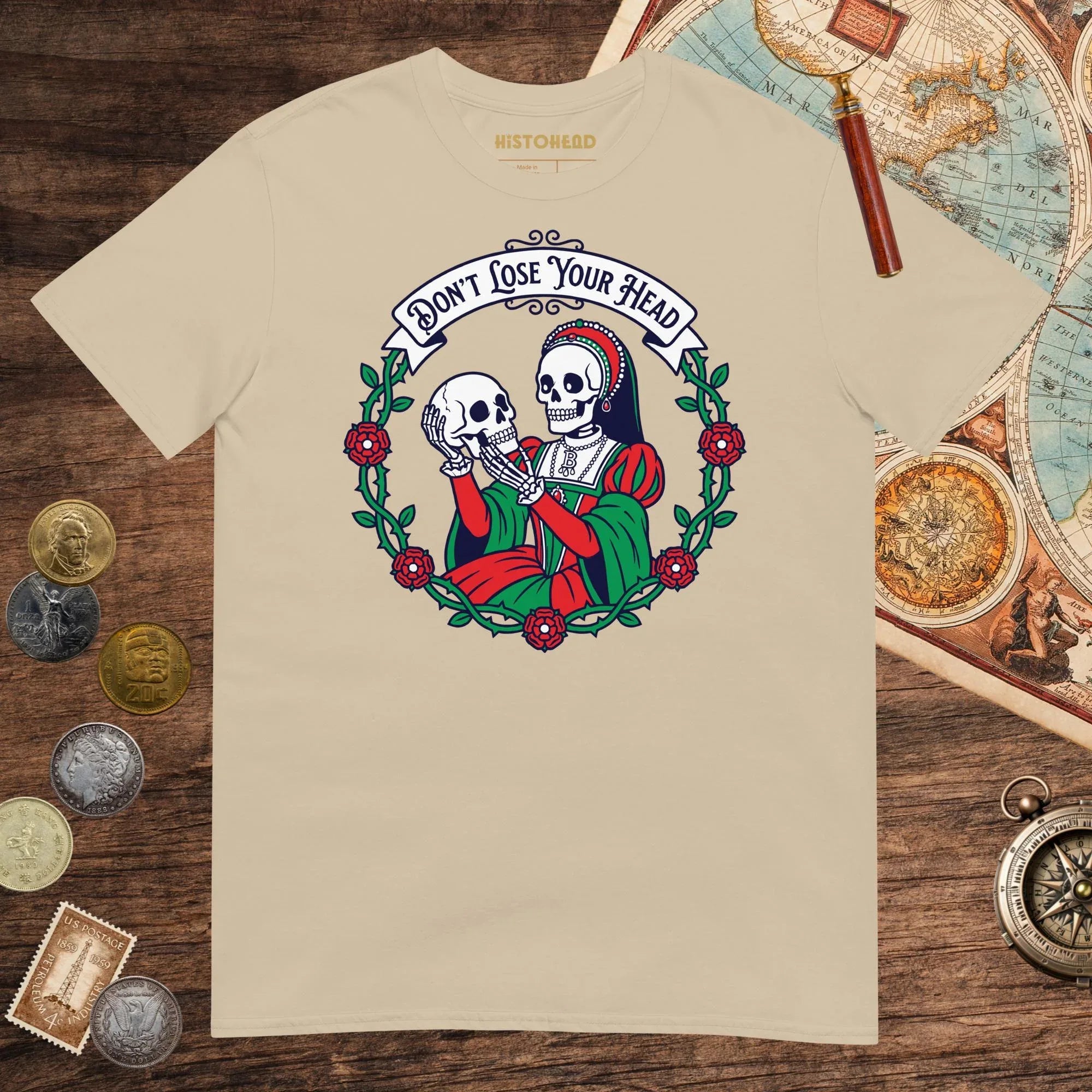 Sand Don't Lose Your Head Tee (Anne Boleyn Edition) - history buff gift by HistoHead