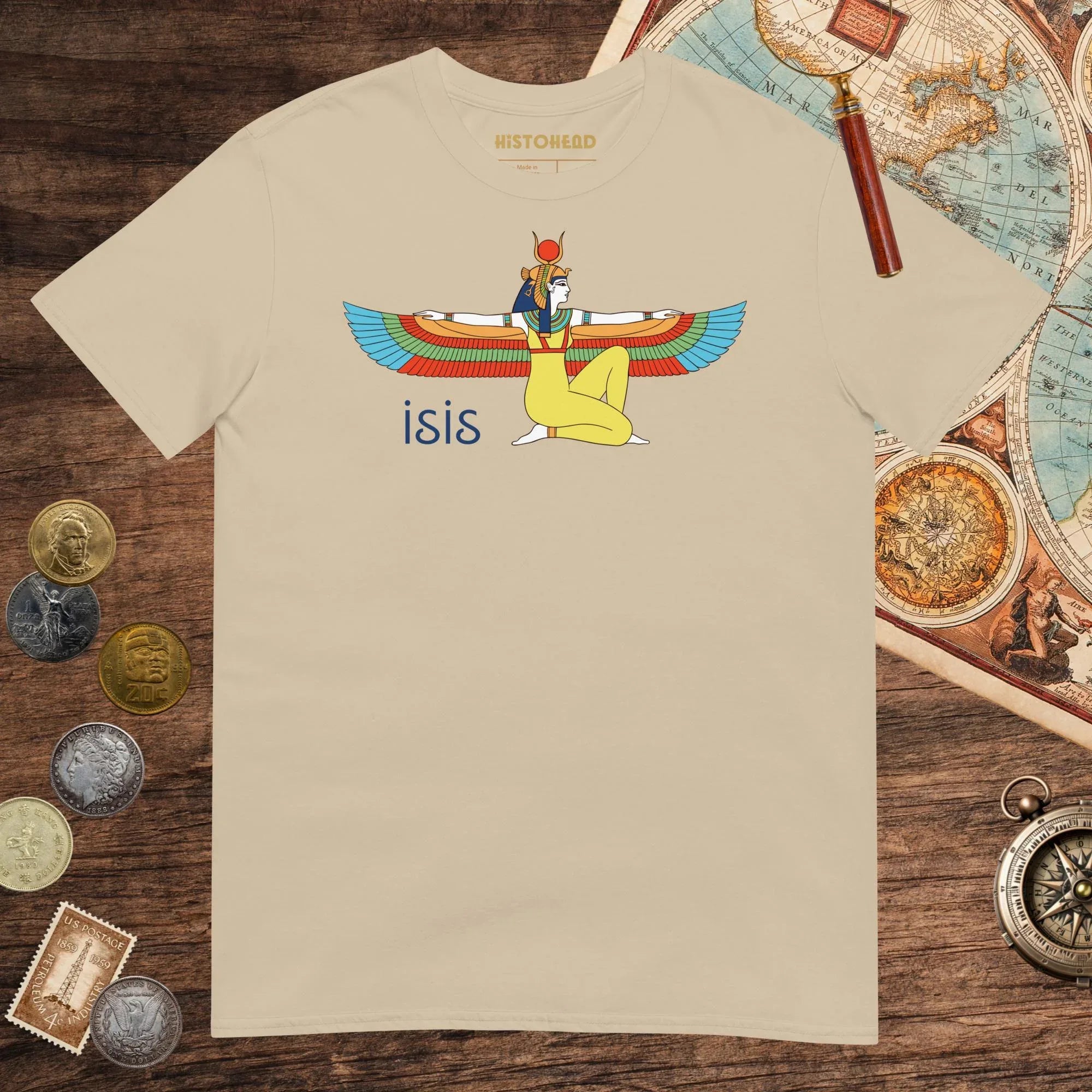 Sand Egyptian Goddess Isis Tee - history buff gift by HistoHead