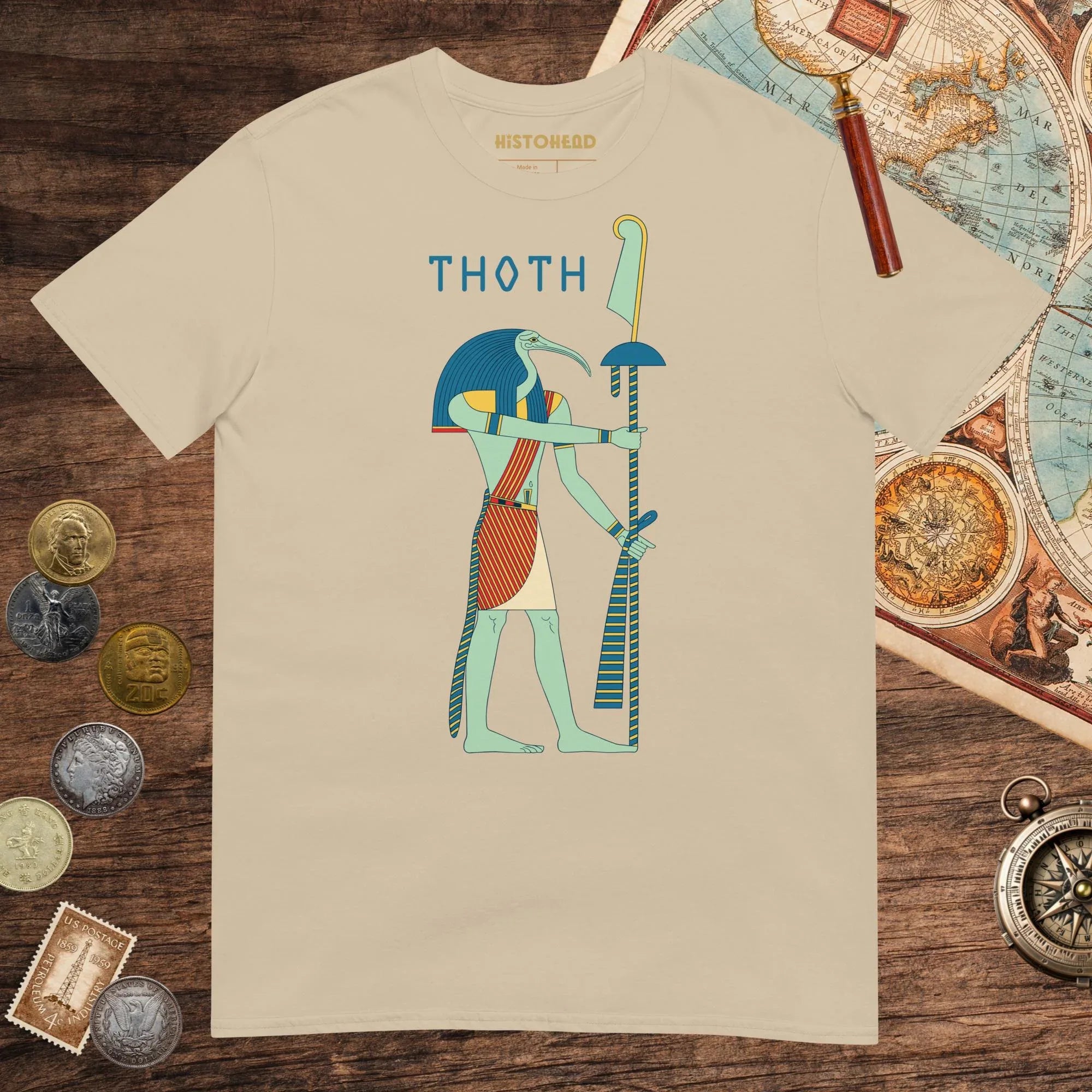 Sand Egyptian God Thoth Tee - history buff gift by HistoHead