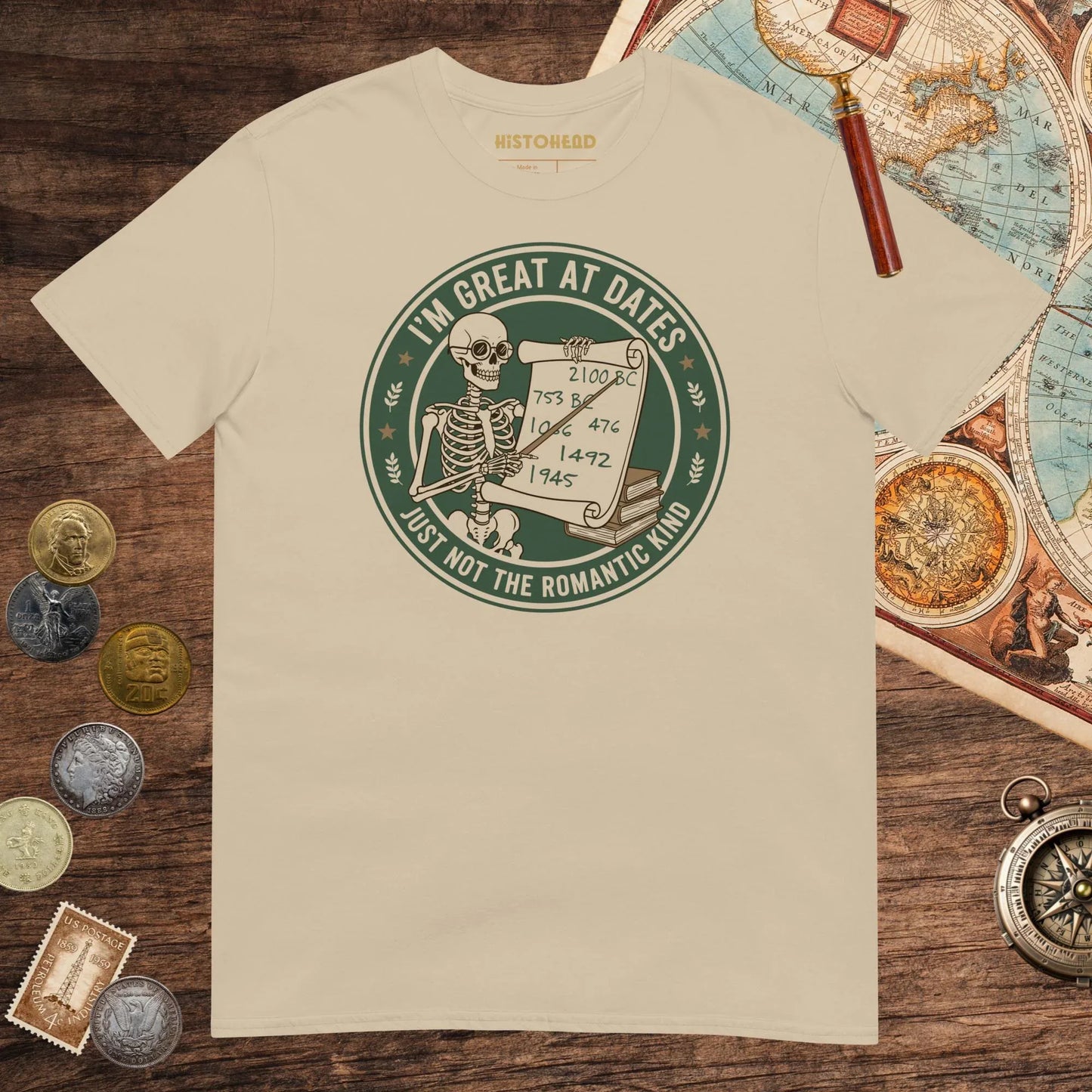 Sand Great At Dates Tee - history buff gift by HistoHead