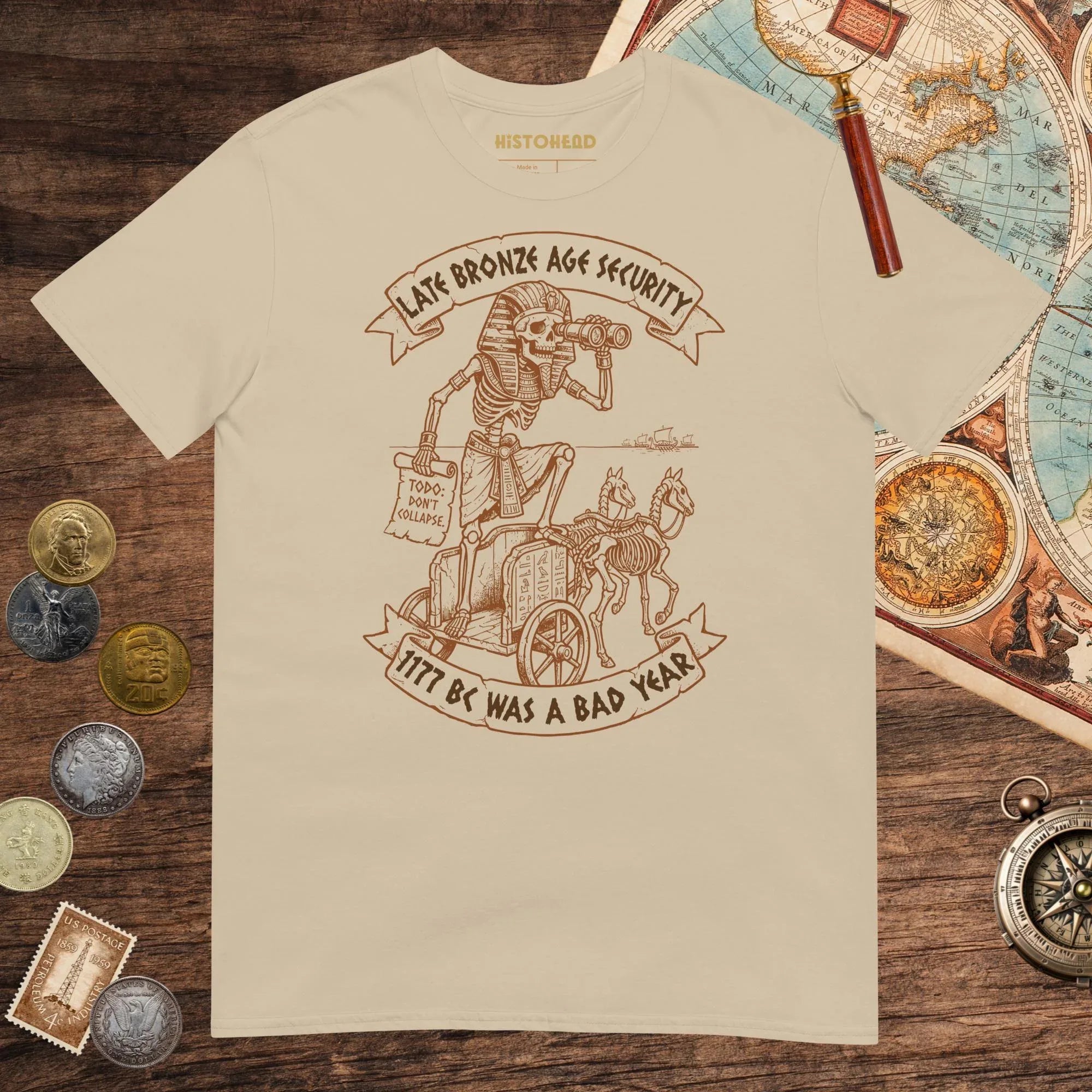Sand Late Bronze Age Security Tee - history buff gift by HistoHead