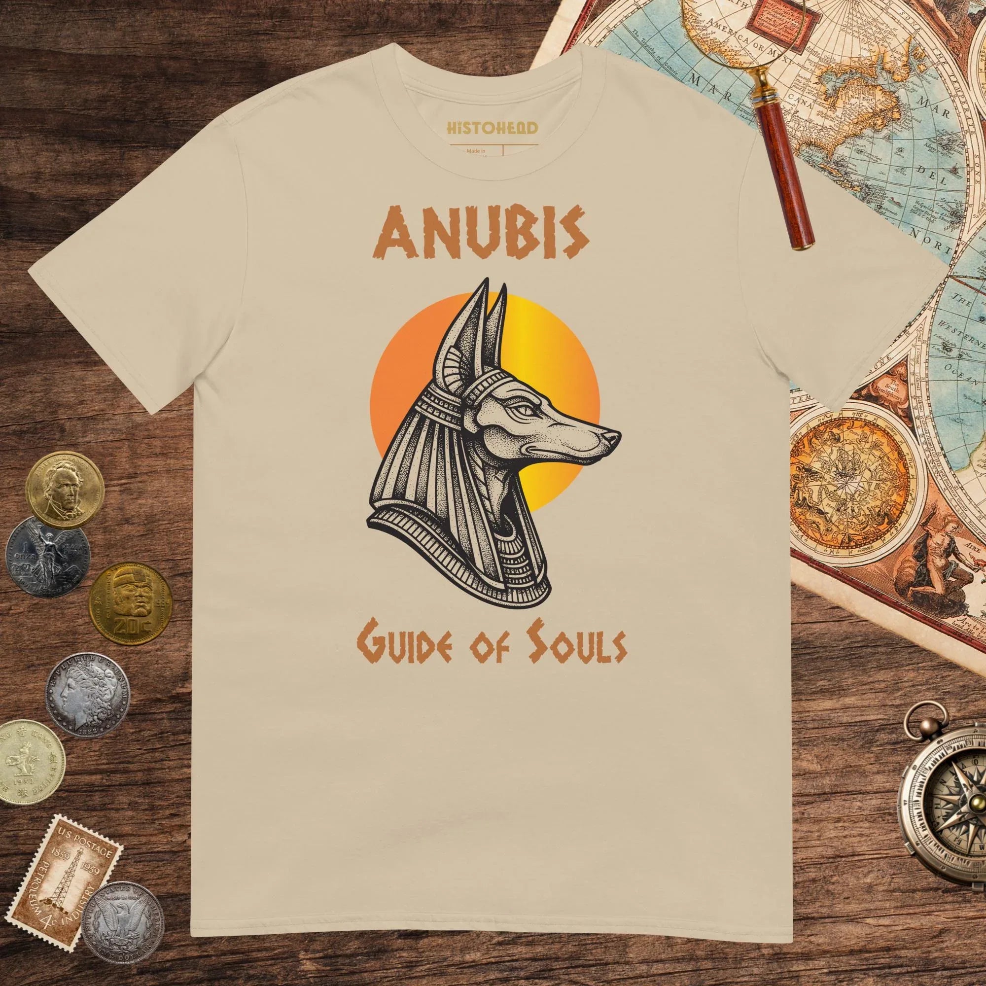 Sand Anubis Guide of Souls Tee - history buff gift by HistoHead